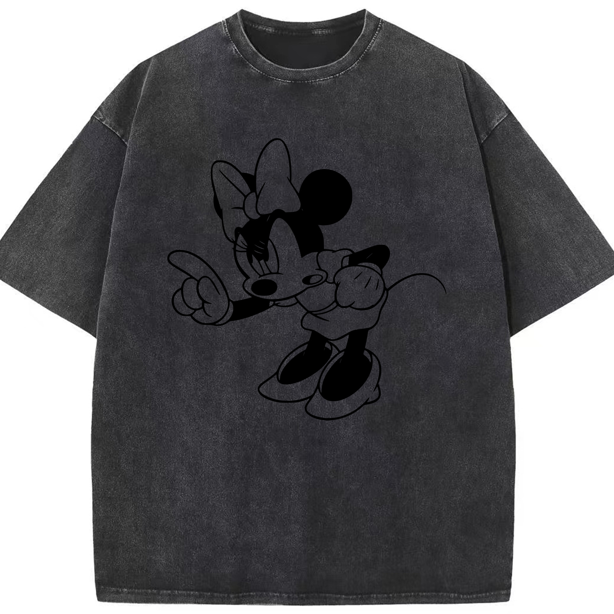 （画像用） ミッキーマウス Mickey Mouse 綿100% ヴィンテージ風 半袖Tシャツ（フロントプリント）