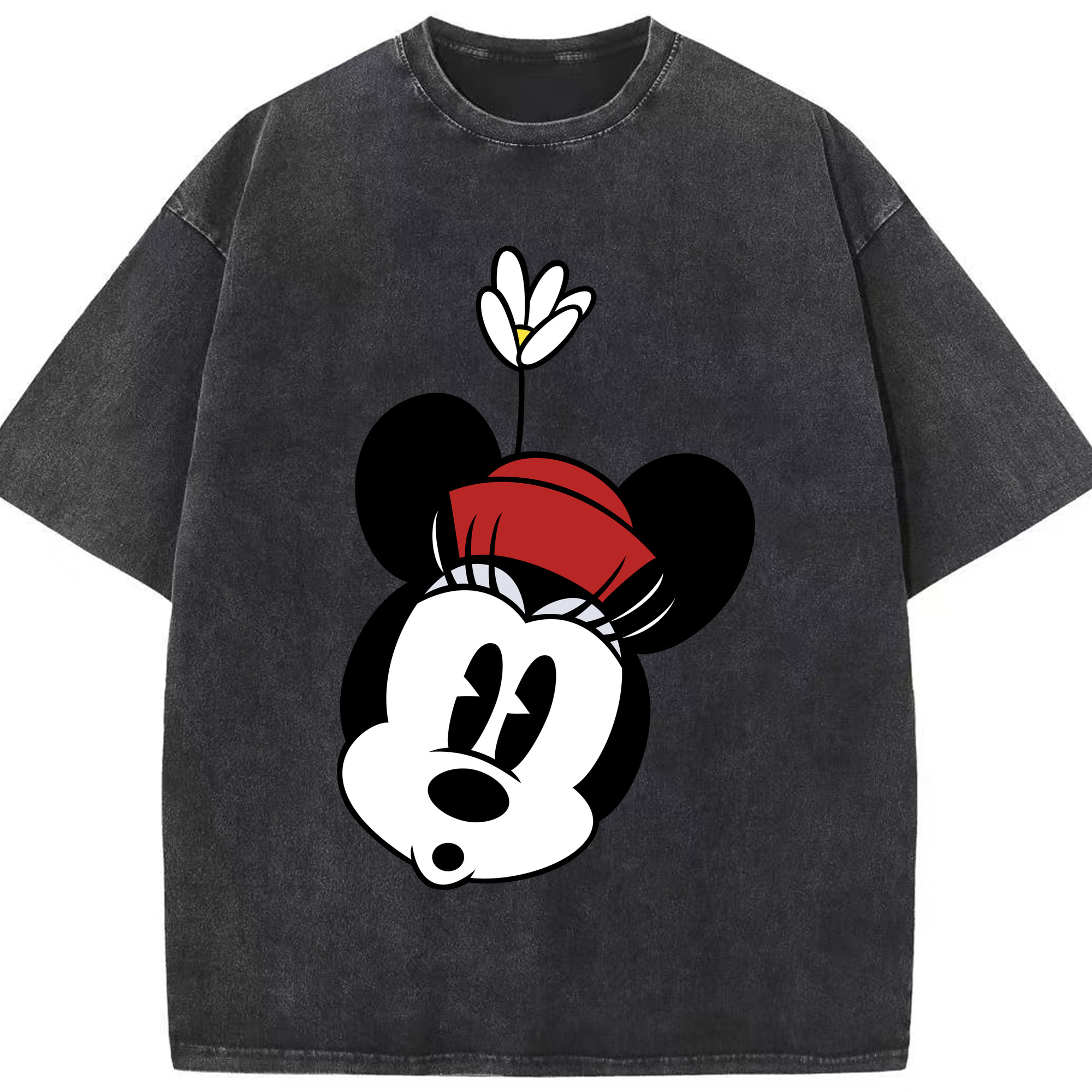 （画像用） ミッキーマウス Mickey Mouse 綿100% ヴィンテージ風 半袖Tシャツ（フロントプリント）