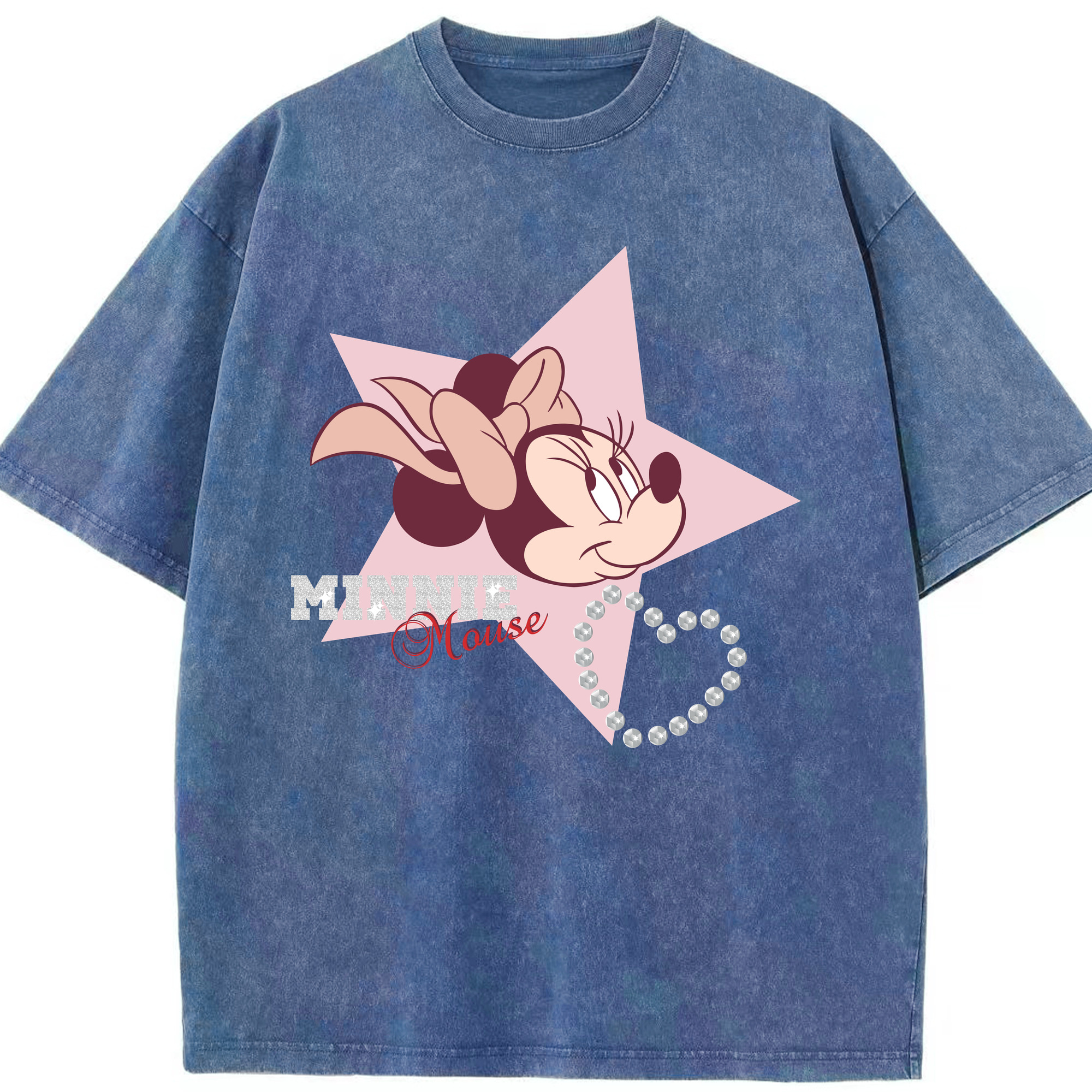 （画像用） ミッキーマウス Mickey Mouse 綿100% ヴィンテージ風 半袖Tシャツ（フロントプリント）