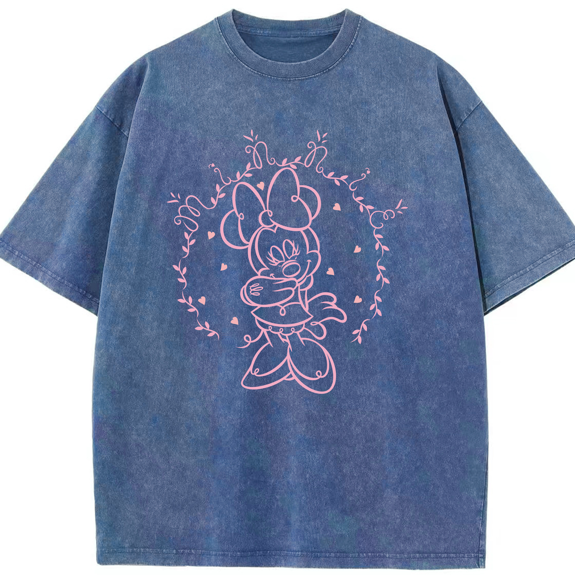 （画像用） ミッキーマウス Mickey Mouse 綿100% ヴィンテージ風 半袖Tシャツ（フロントプリント）