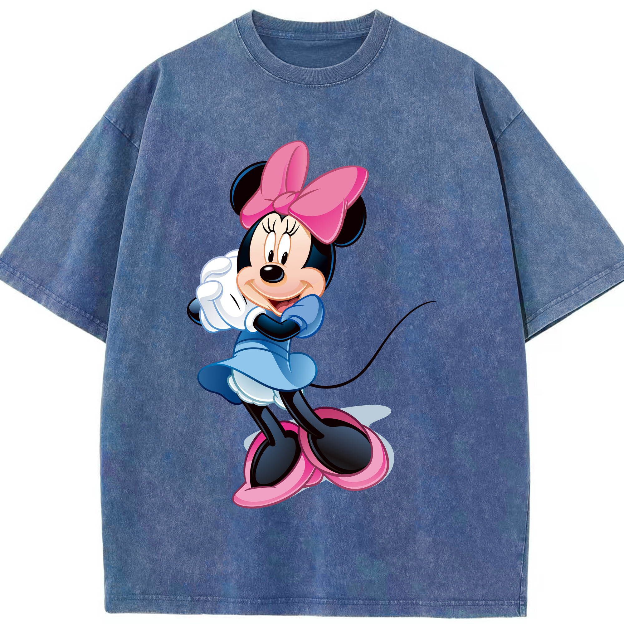 （画像用） ミッキーマウス Mickey Mouse 綿100% ヴィンテージ風 半袖Tシャツ（フロントプリント）
