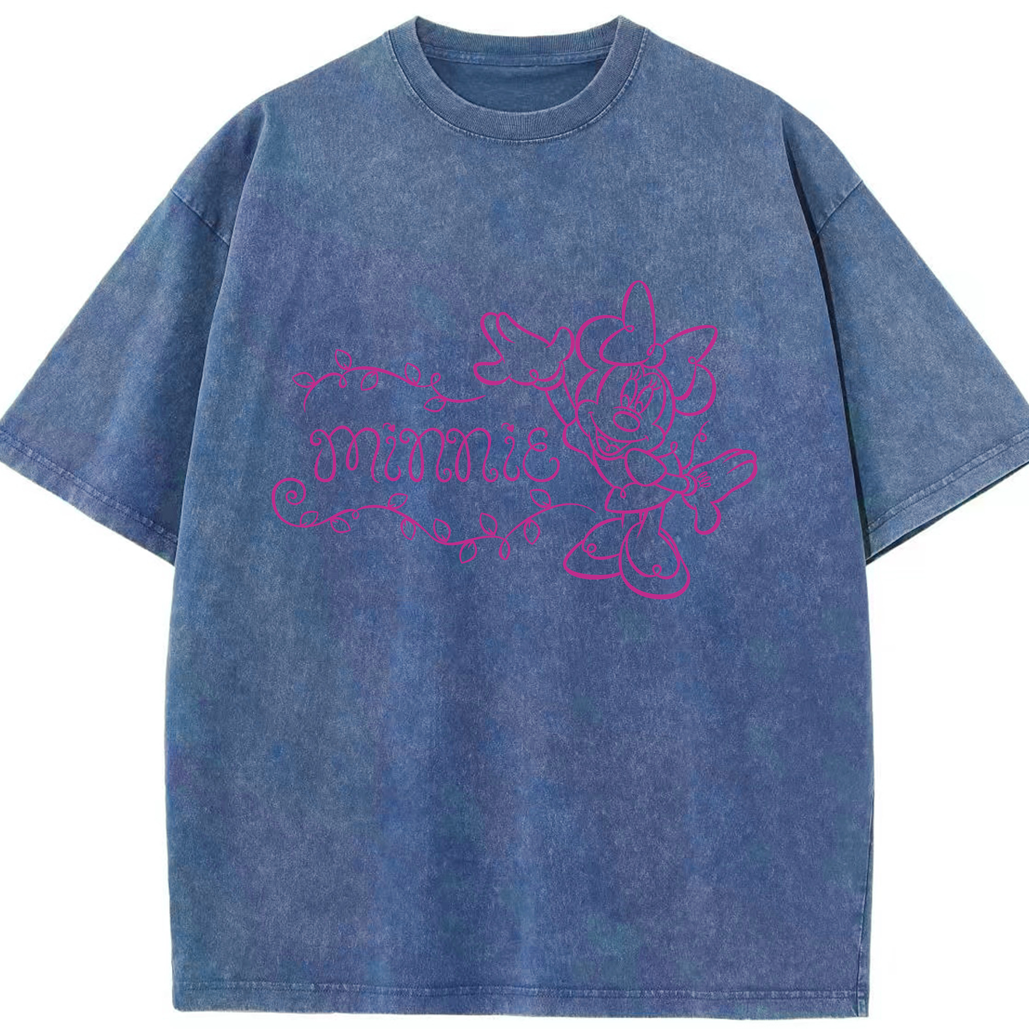 （画像用） ミッキーマウス Mickey Mouse 綿100% ヴィンテージ風 半袖Tシャツ（フロントプリント）