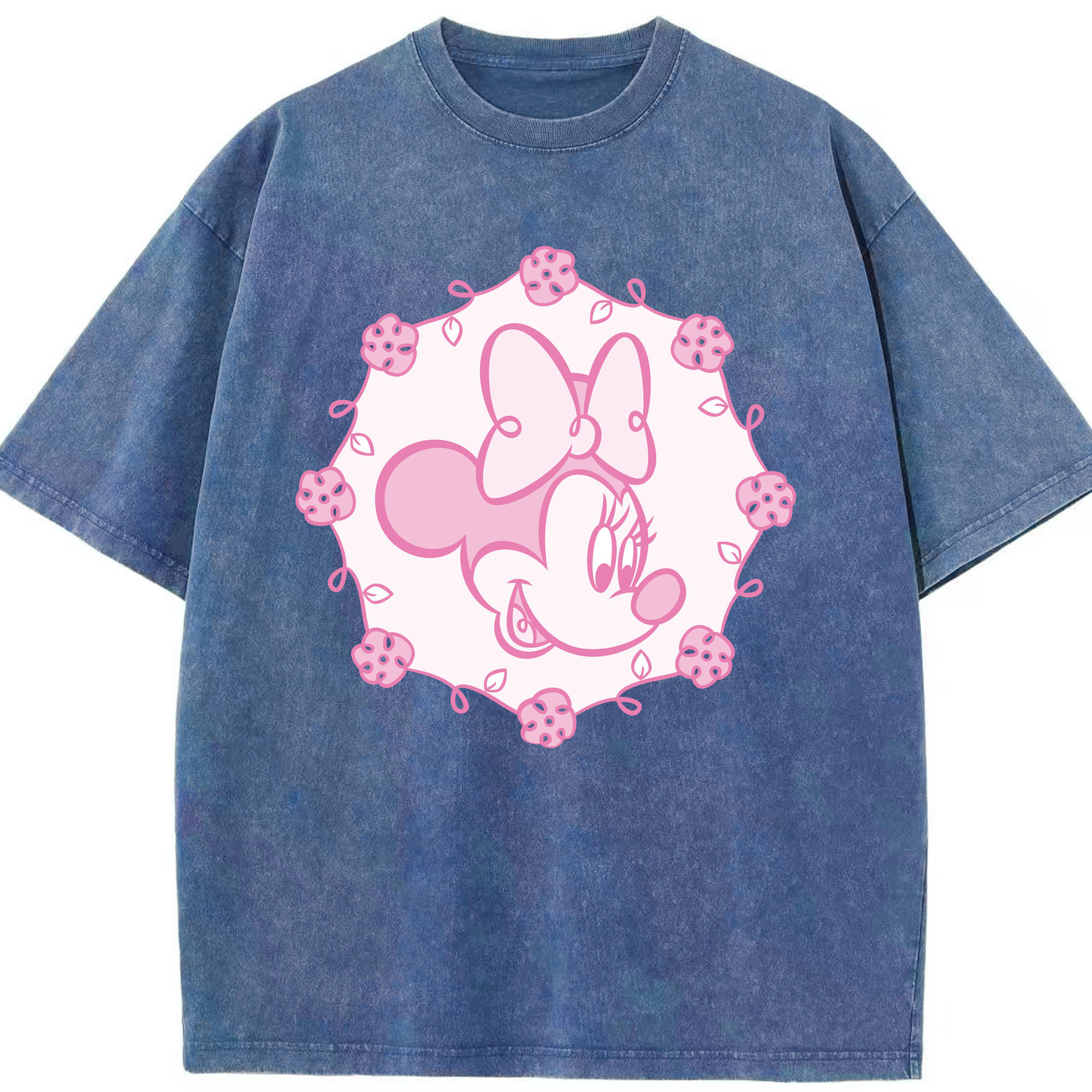 （画像用） ミッキーマウス Mickey Mouse 綿100% ヴィンテージ風 半袖Tシャツ（フロントプリント）