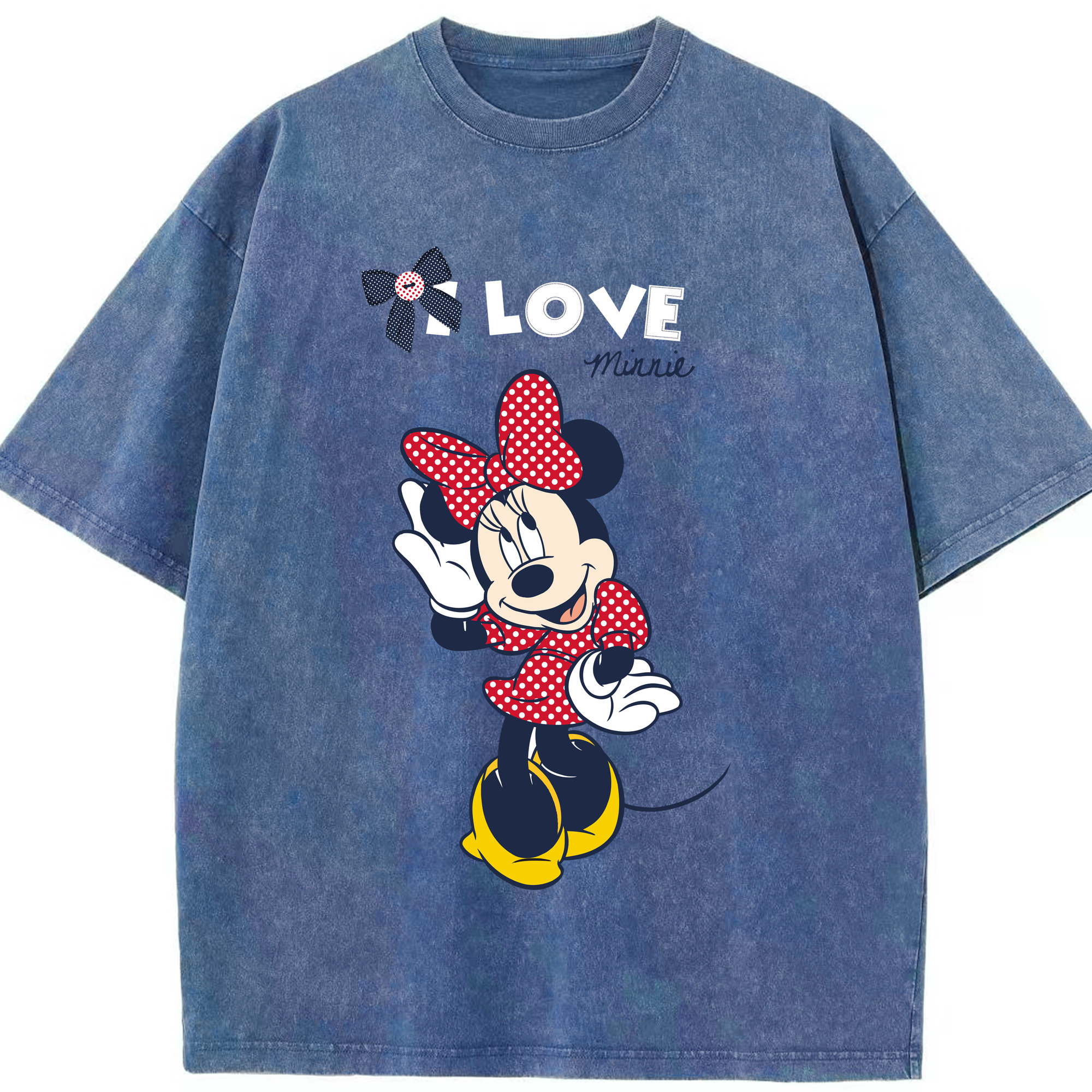 （画像用） ミッキーマウス Mickey Mouse 綿100% ヴィンテージ風 半袖Tシャツ（フロントプリント）