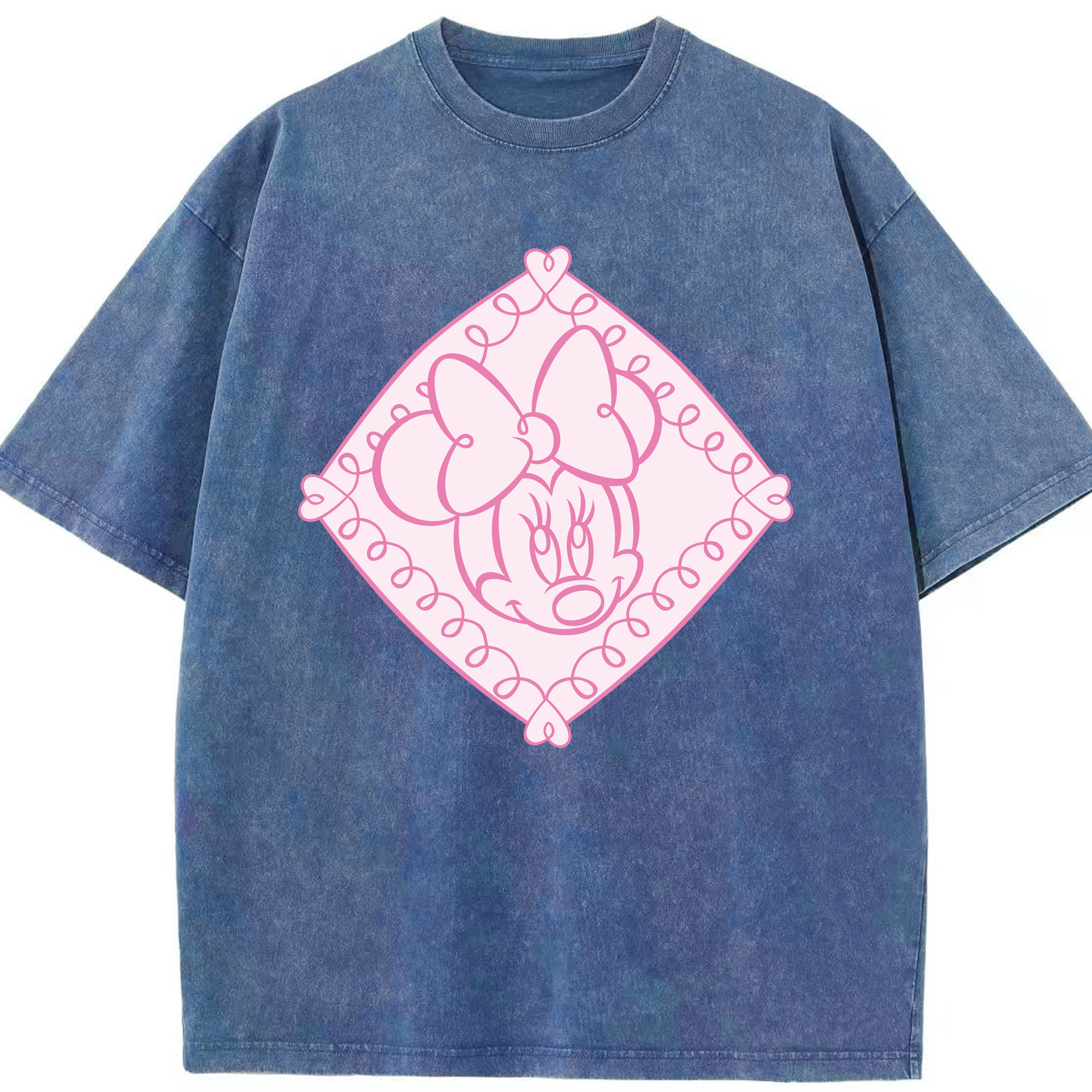 （画像用） ミッキーマウス Mickey Mouse 綿100% ヴィンテージ風 半袖Tシャツ（フロントプリント）