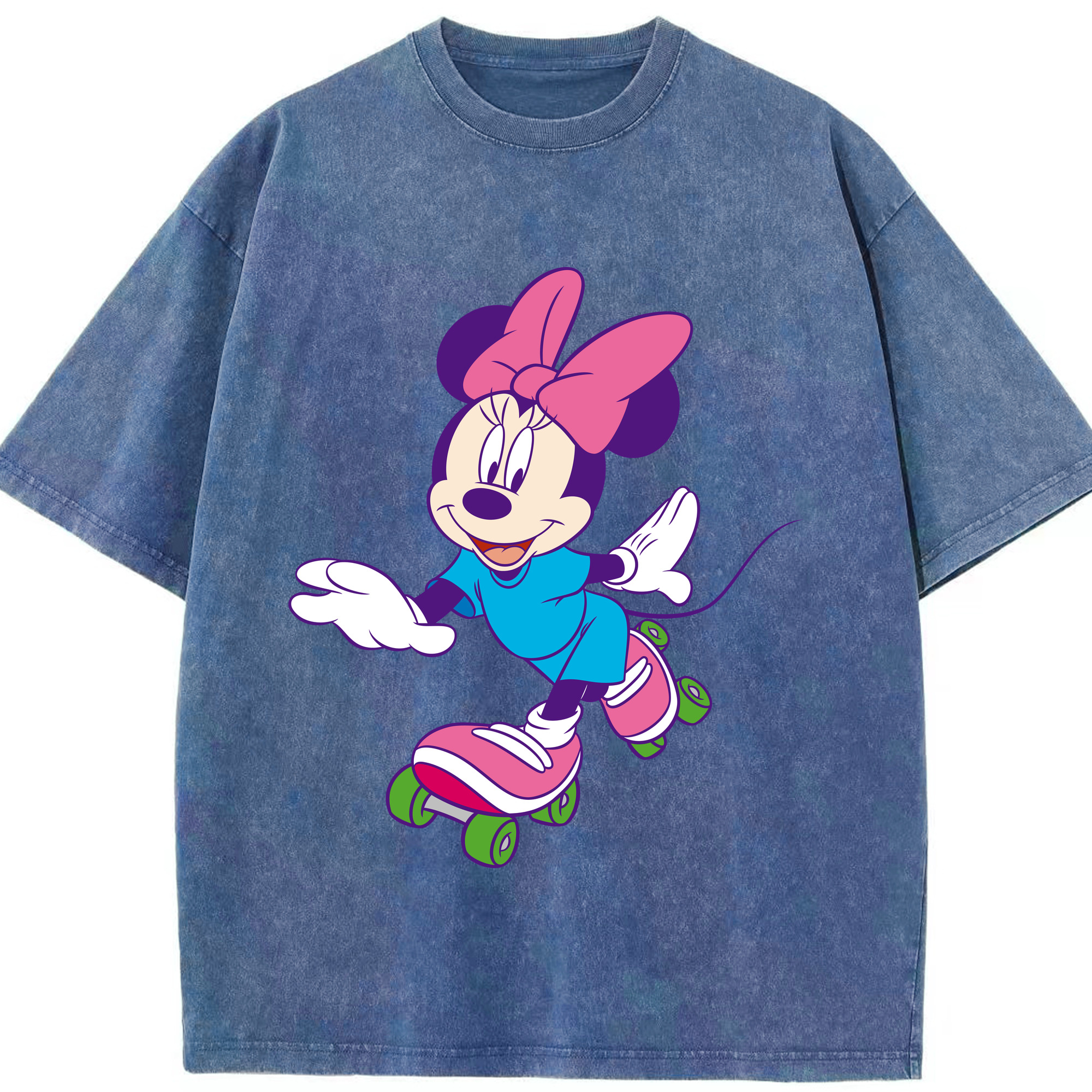 （画像用） ミッキーマウス Mickey Mouse 綿100% ヴィンテージ風 半袖Tシャツ（フロントプリント）