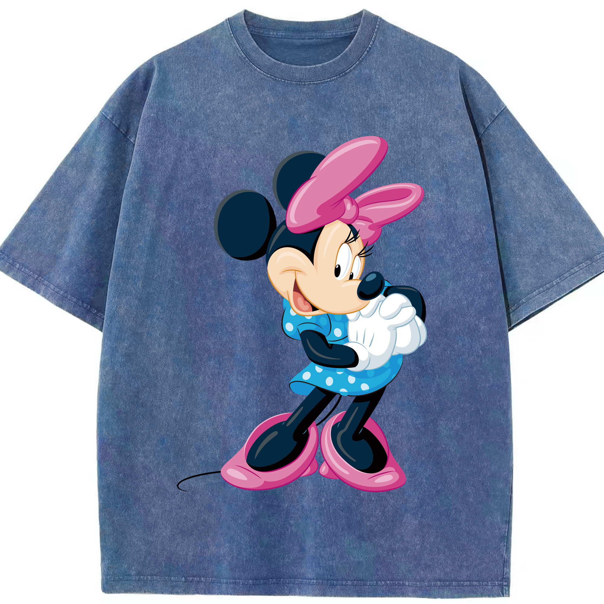 （画像用） ミッキーマウス Mickey Mouse 綿100% ヴィンテージ風 半袖Tシャツ（フロントプリント）