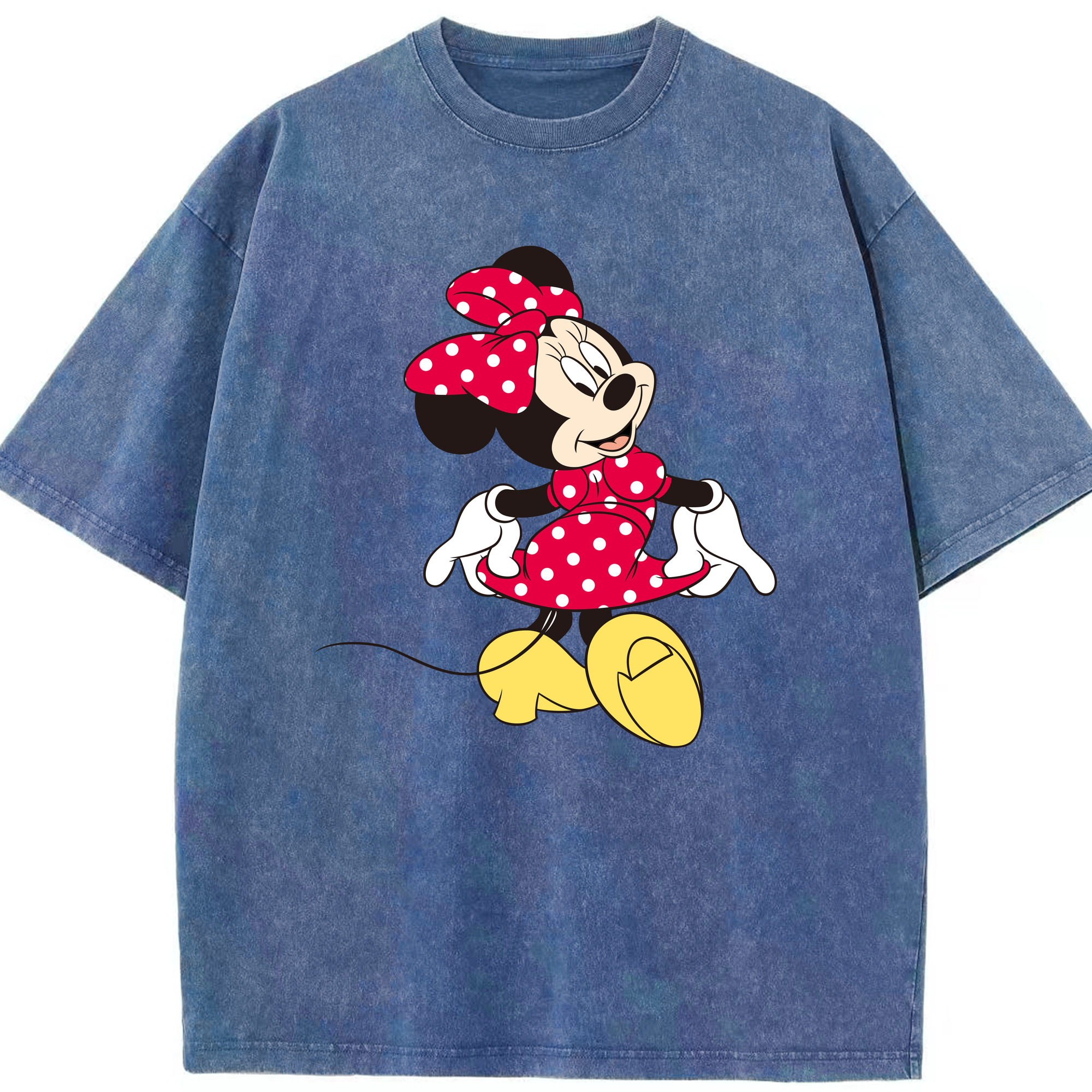 （画像用） ミッキーマウス Mickey Mouse 綿100% ヴィンテージ風 半袖Tシャツ（フロントプリント）