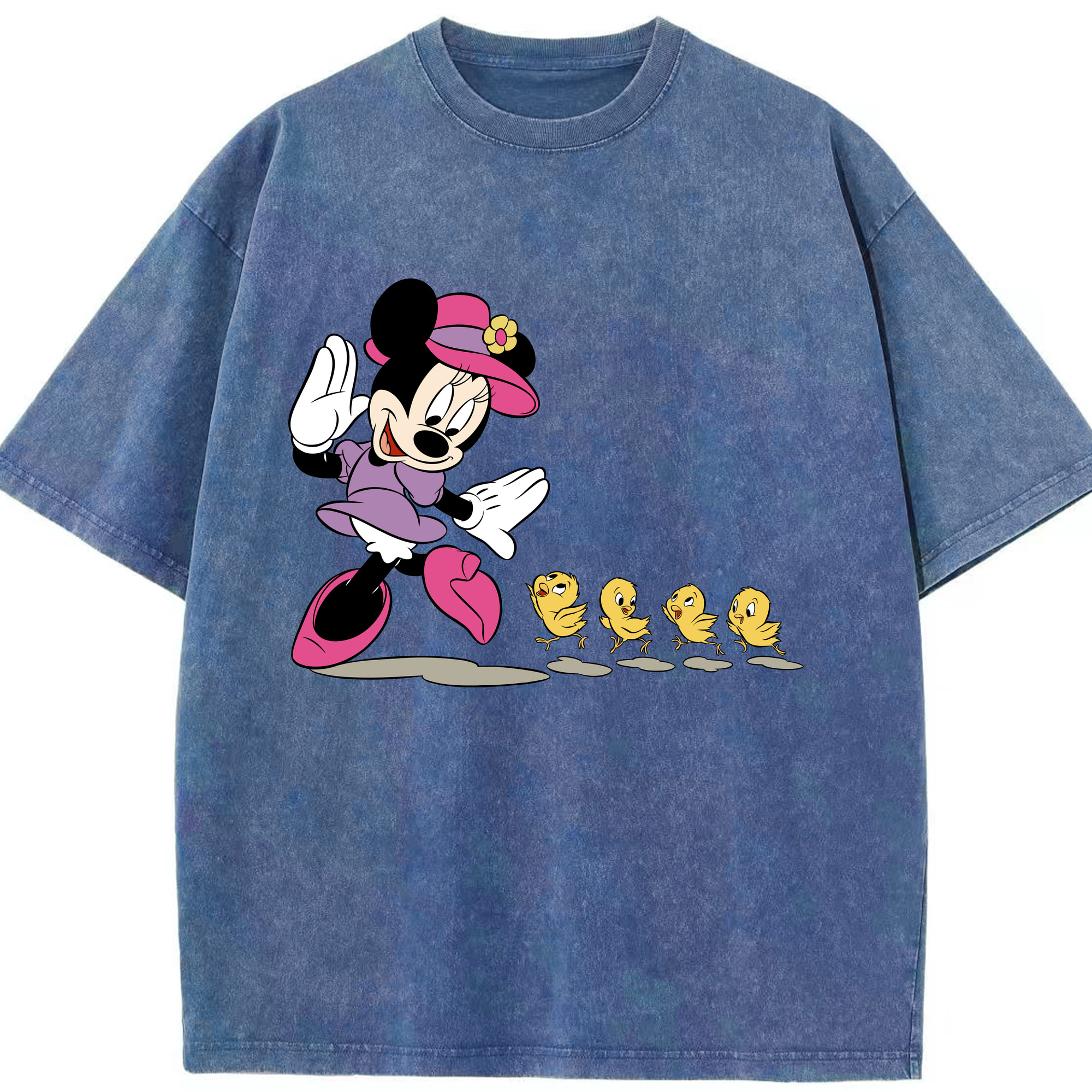 （画像用） ミッキーマウス Mickey Mouse 綿100% ヴィンテージ風 半袖Tシャツ（フロントプリント）