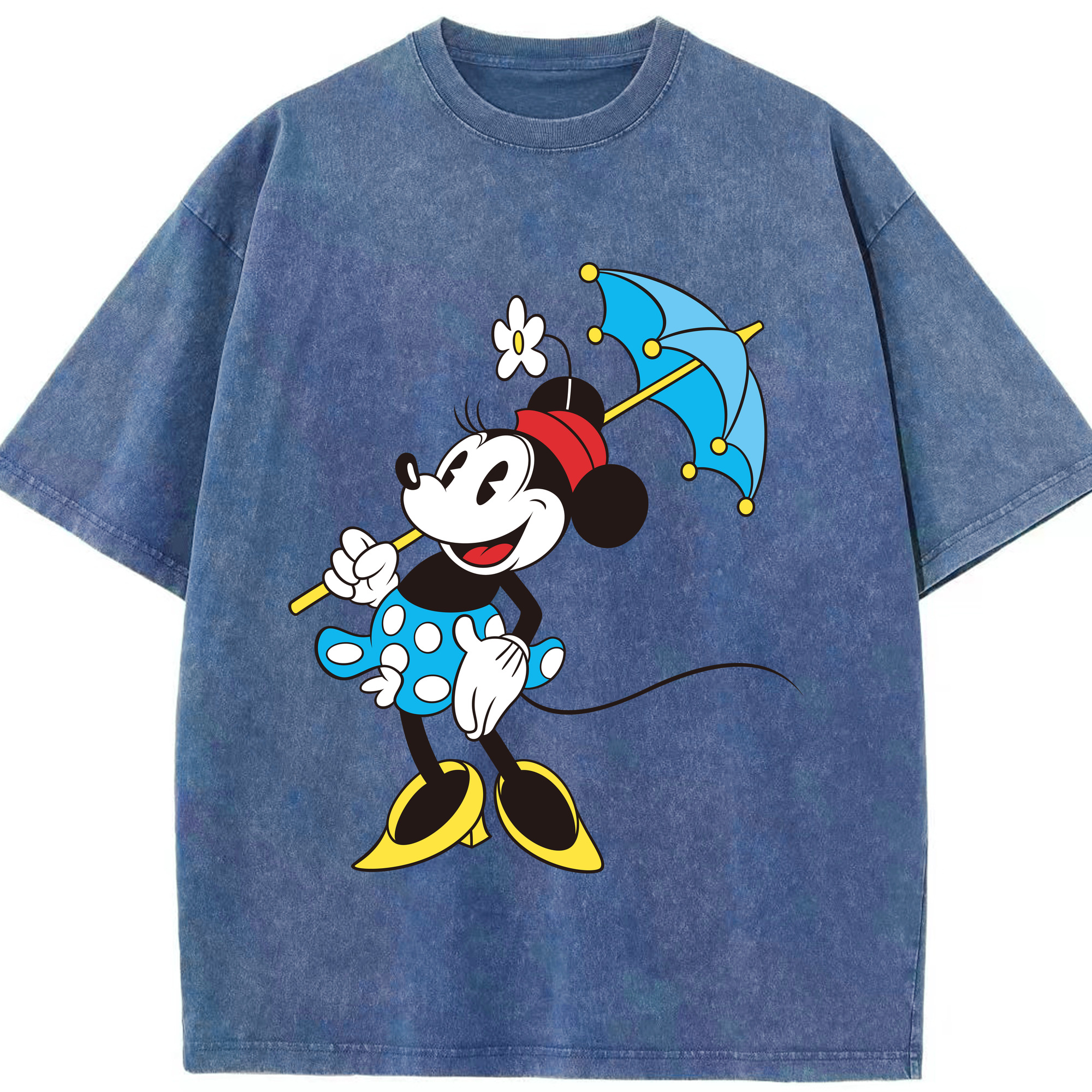 （画像用） ミッキーマウス Mickey Mouse 綿100% ヴィンテージ風 半袖Tシャツ（フロントプリント）