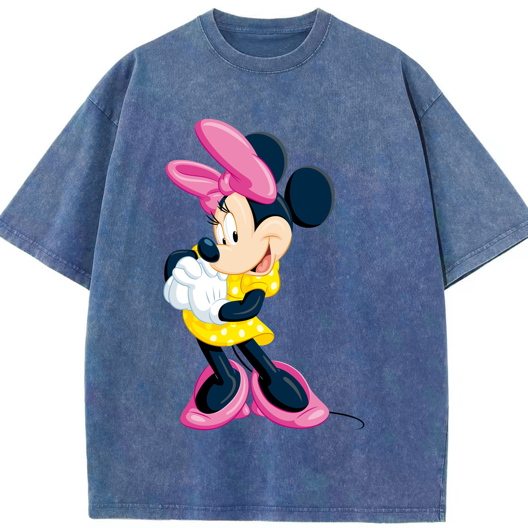 （画像用） ミッキーマウス Mickey Mouse 綿100% ヴィンテージ風 半袖Tシャツ（フロントプリント）