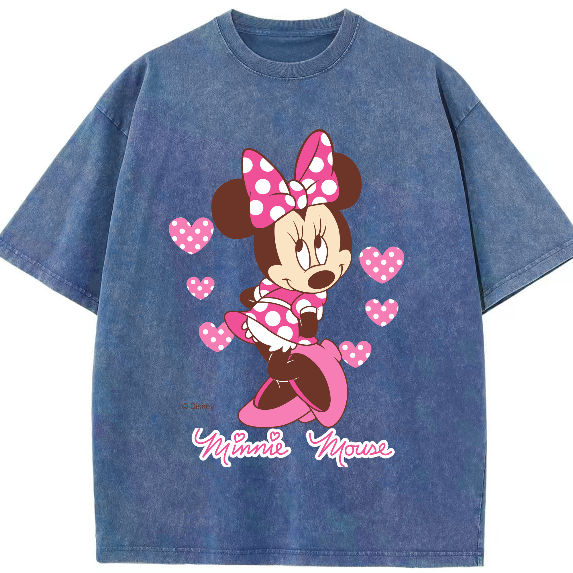 （画像用） ミッキーマウス Mickey Mouse 綿100% ヴィンテージ風 半袖Tシャツ（フロントプリント）