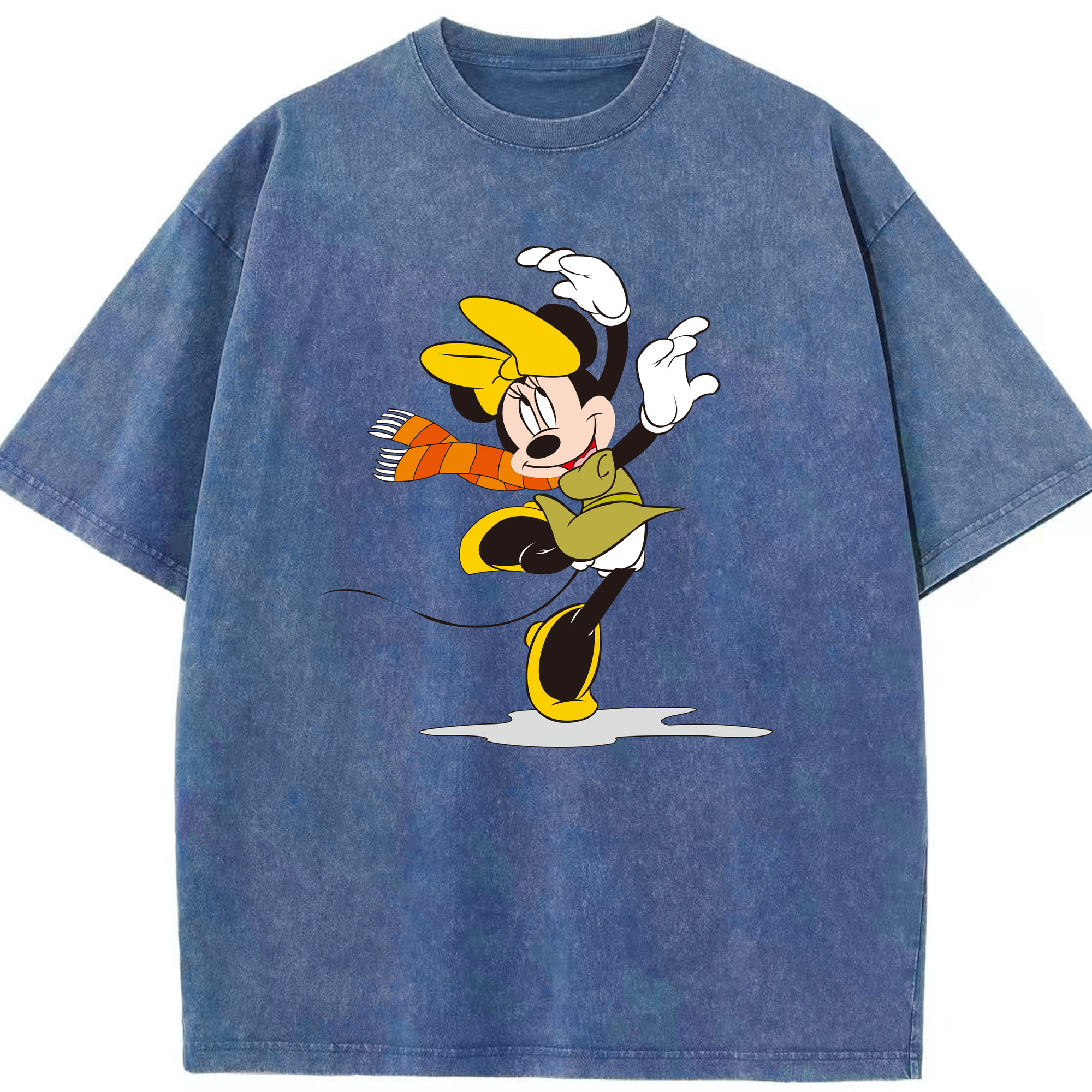 （画像用） ミッキーマウス Mickey Mouse 綿100% ヴィンテージ風 半袖Tシャツ（フロントプリント）