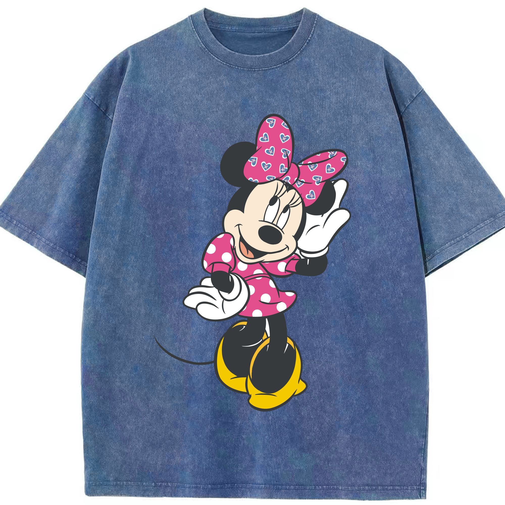 （画像用） ミッキーマウス Mickey Mouse 綿100% ヴィンテージ風 半袖Tシャツ（フロントプリント）