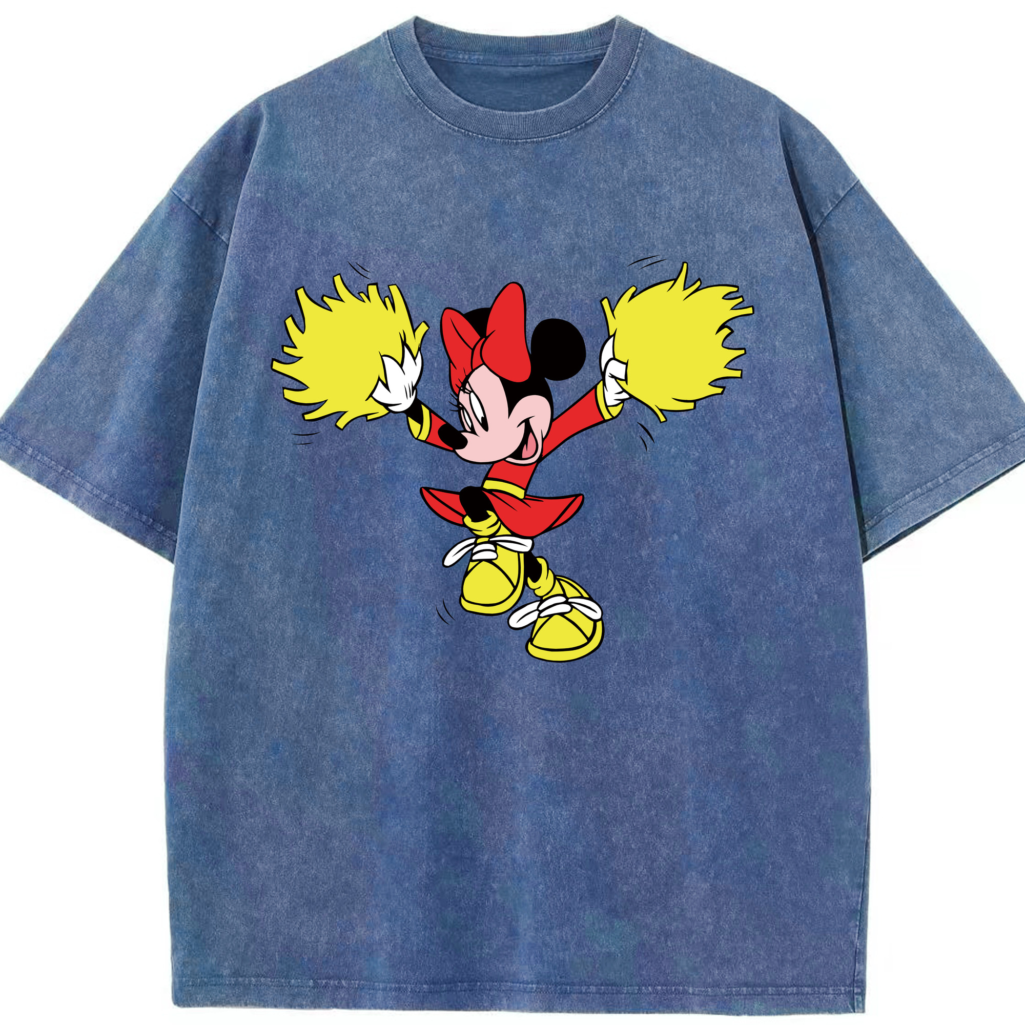 （画像用） ミッキーマウス Mickey Mouse 綿100% ヴィンテージ風 半袖Tシャツ（フロントプリント）
