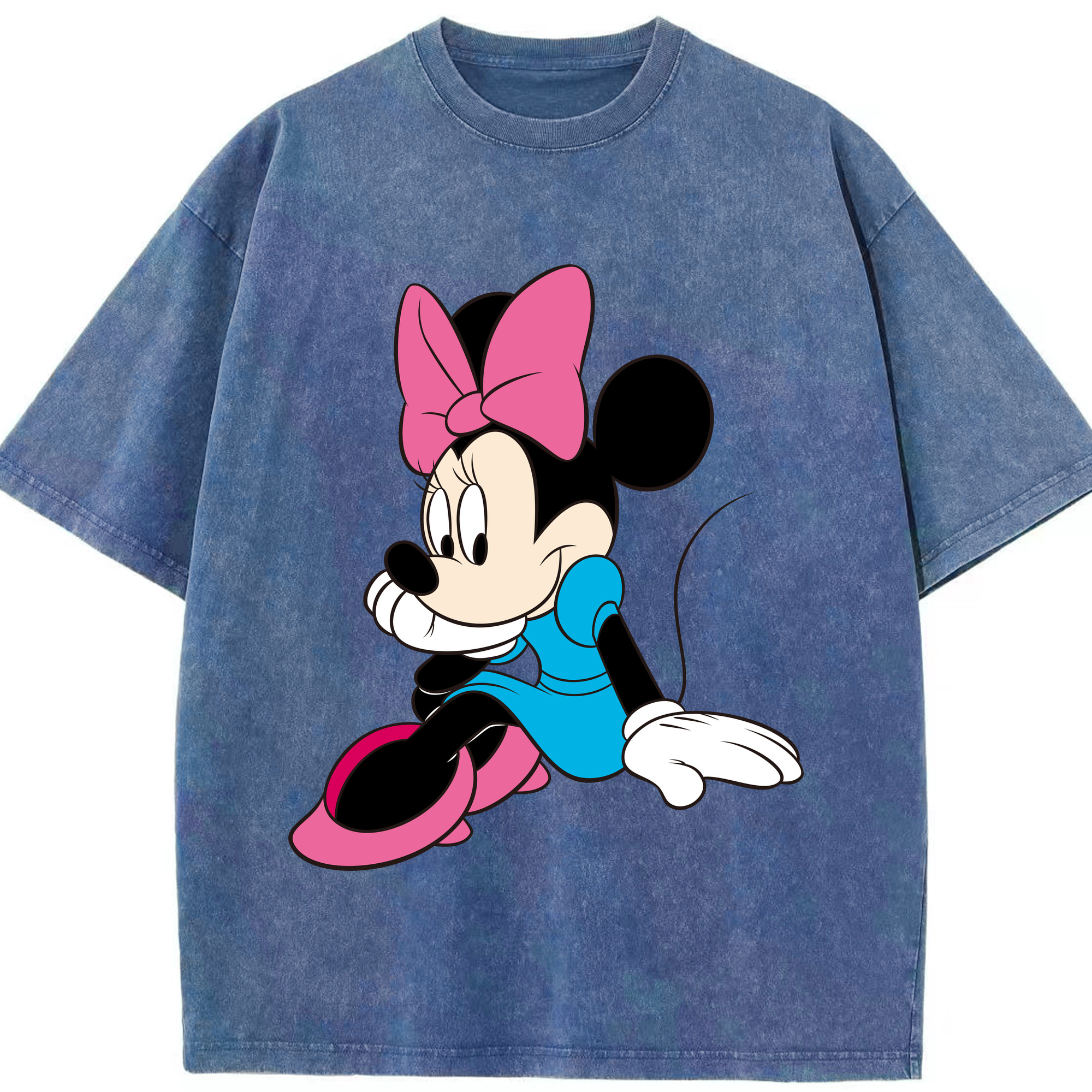 （画像用） ミッキーマウス Mickey Mouse 綿100% ヴィンテージ風 半袖Tシャツ（フロントプリント）