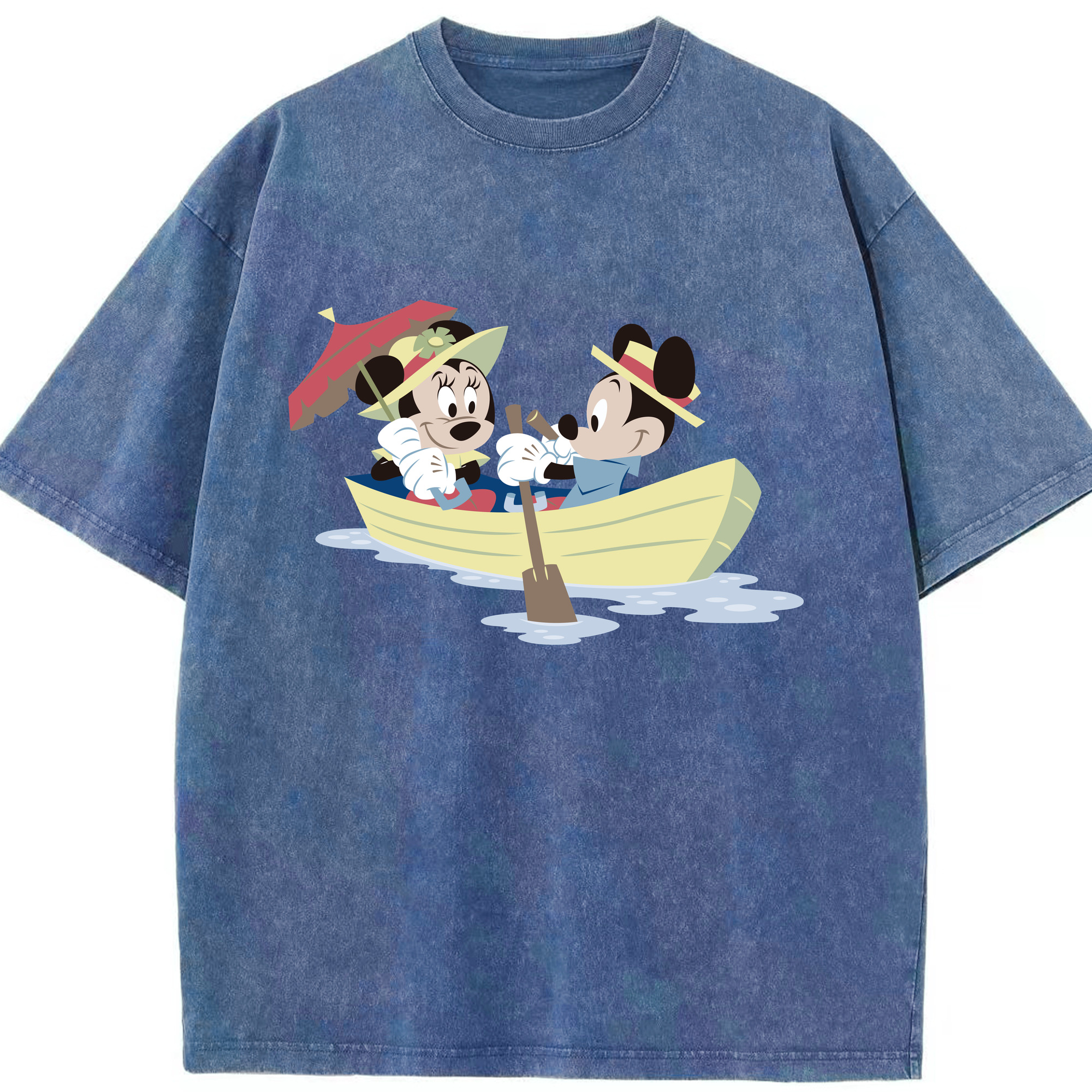 （画像用） ミッキーマウス Mickey Mouse 綿100% ヴィンテージ風 半袖Tシャツ（フロントプリント）