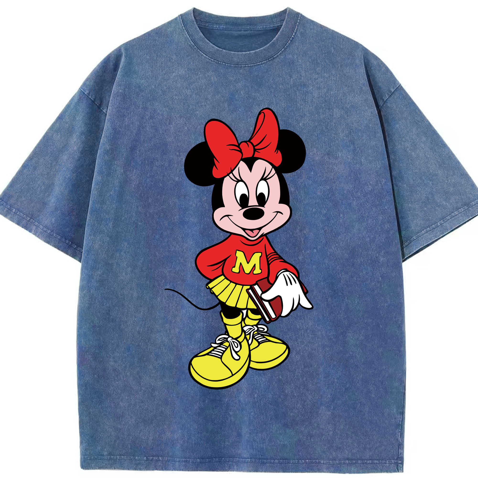 （画像用） ミッキーマウス Mickey Mouse 綿100% ヴィンテージ風 半袖Tシャツ（フロントプリント）