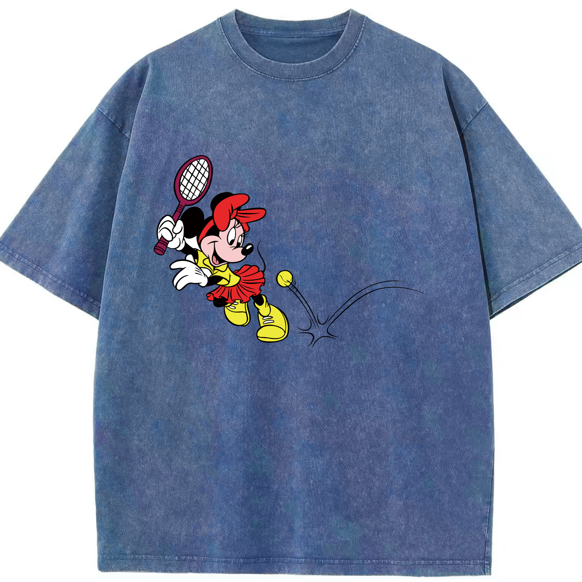 （画像用） ミッキーマウス Mickey Mouse 綿100% ヴィンテージ風 半袖Tシャツ（フロントプリント）