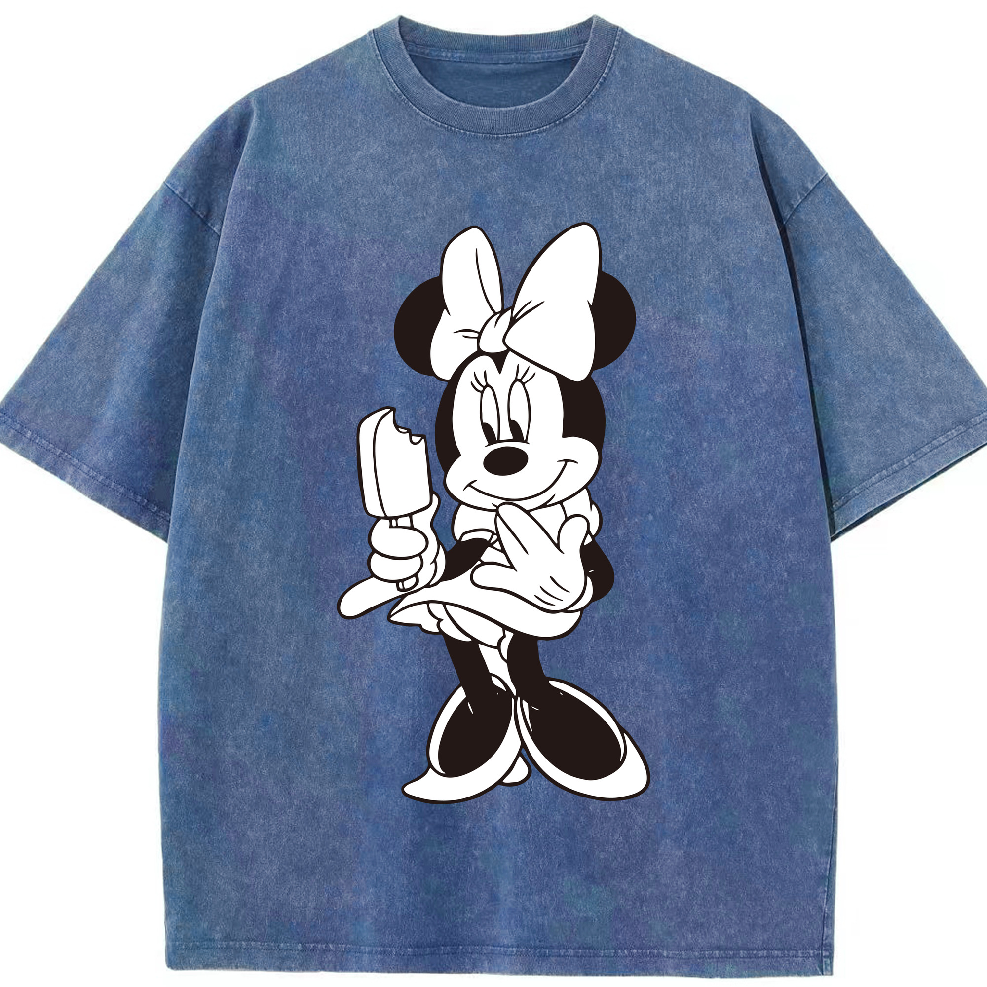 （画像用） ミッキーマウス Mickey Mouse 綿100% ヴィンテージ風 半袖Tシャツ（フロントプリント）