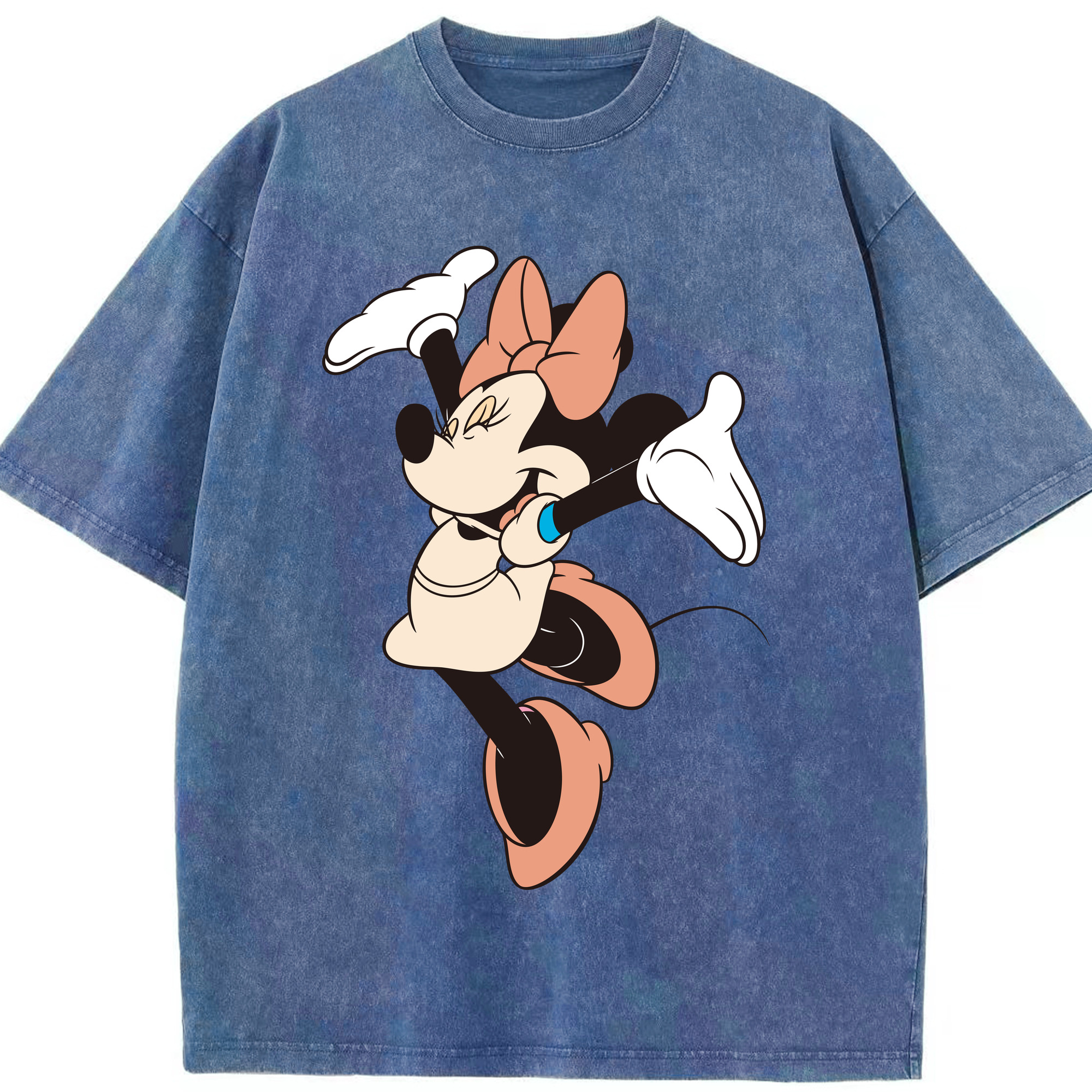 （画像用） ミッキーマウス Mickey Mouse 綿100% ヴィンテージ風 半袖Tシャツ（フロントプリント）