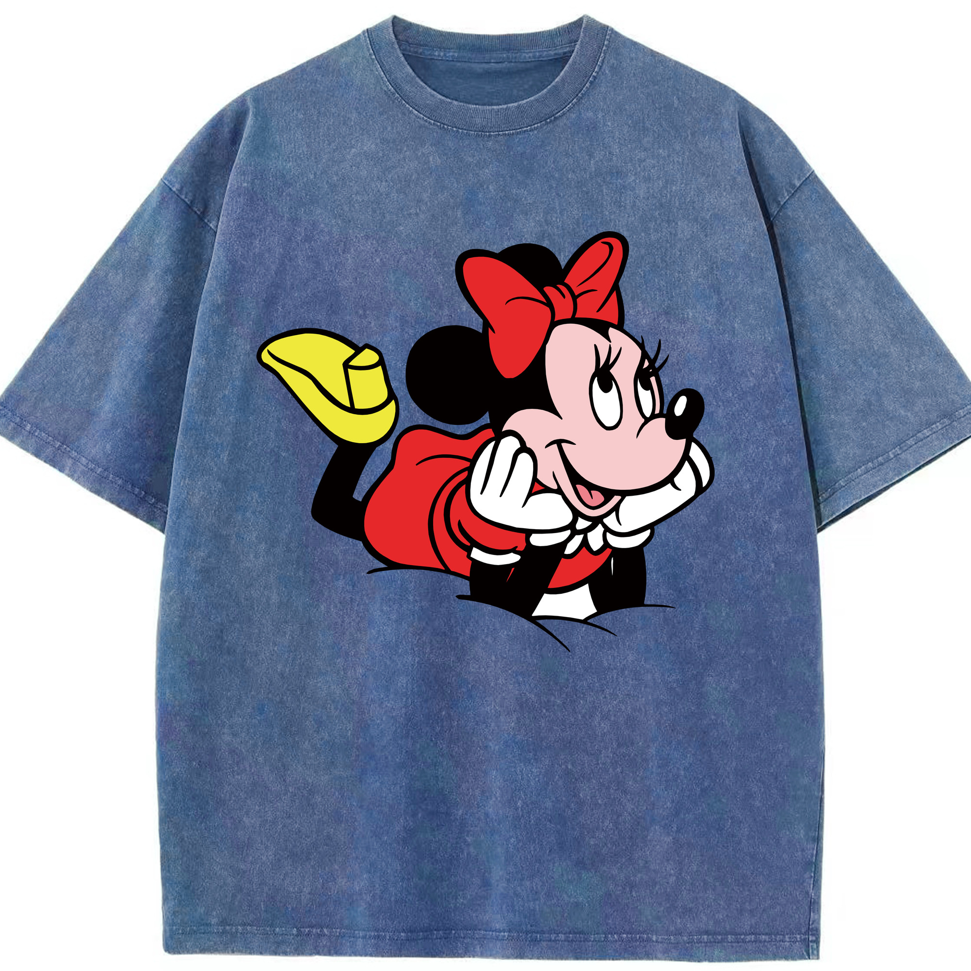 （画像用） ミッキーマウス Mickey Mouse 綿100% ヴィンテージ風 半袖Tシャツ（フロントプリント）