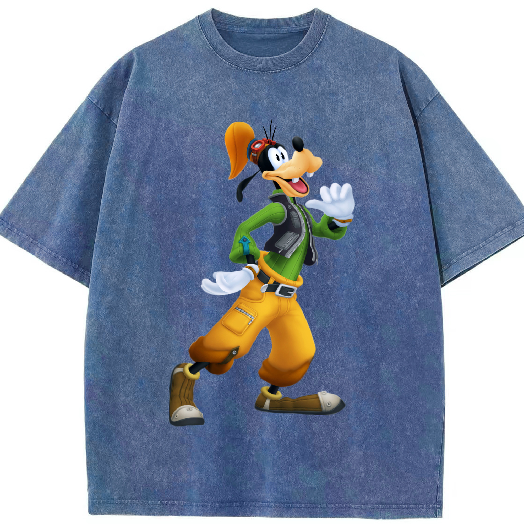 （画像用） ミッキーマウス Mickey Mouse 綿100% ヴィンテージ風 半袖Tシャツ（フロントプリント）