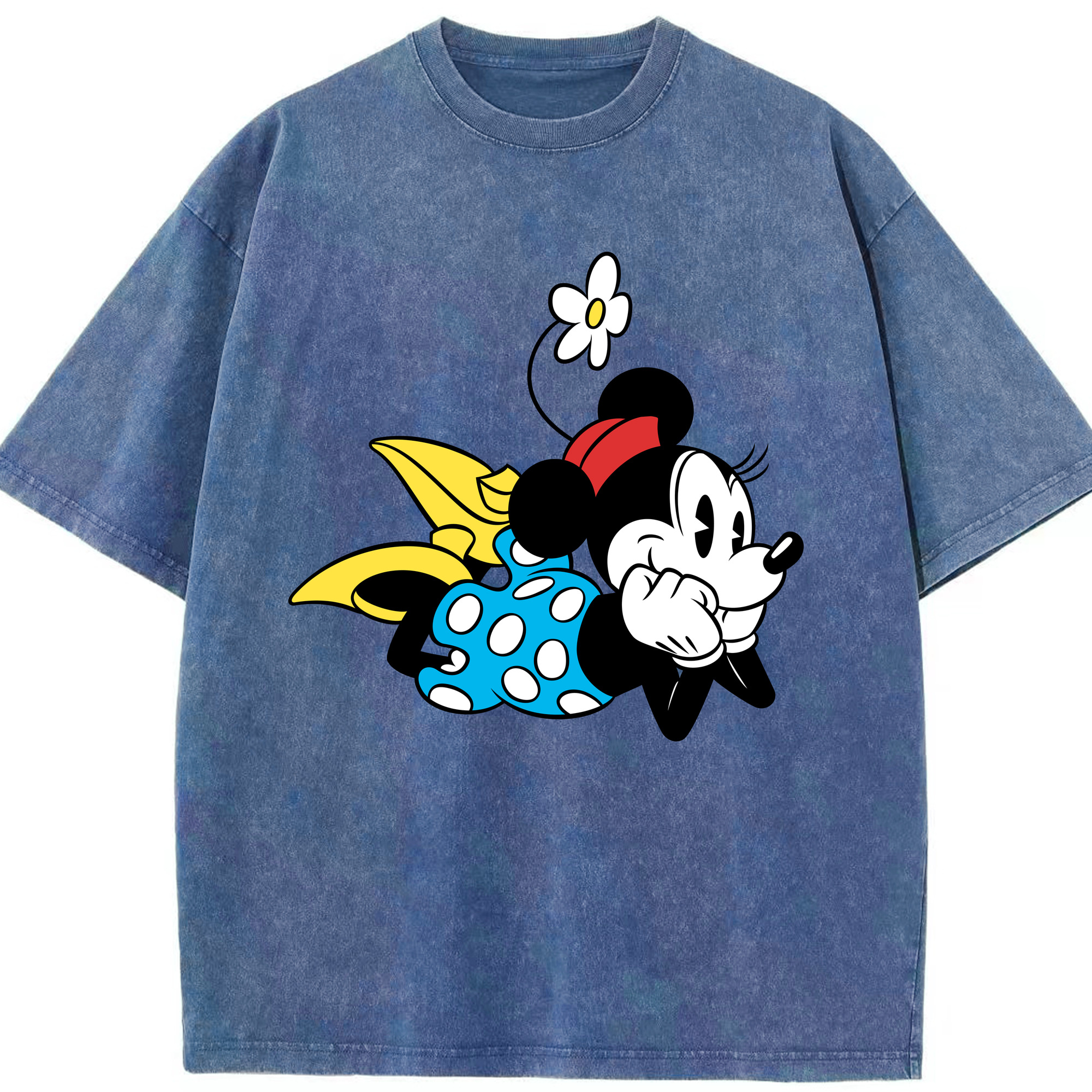 （画像用） ミッキーマウス Mickey Mouse 綿100% ヴィンテージ風 半袖Tシャツ（フロントプリント）