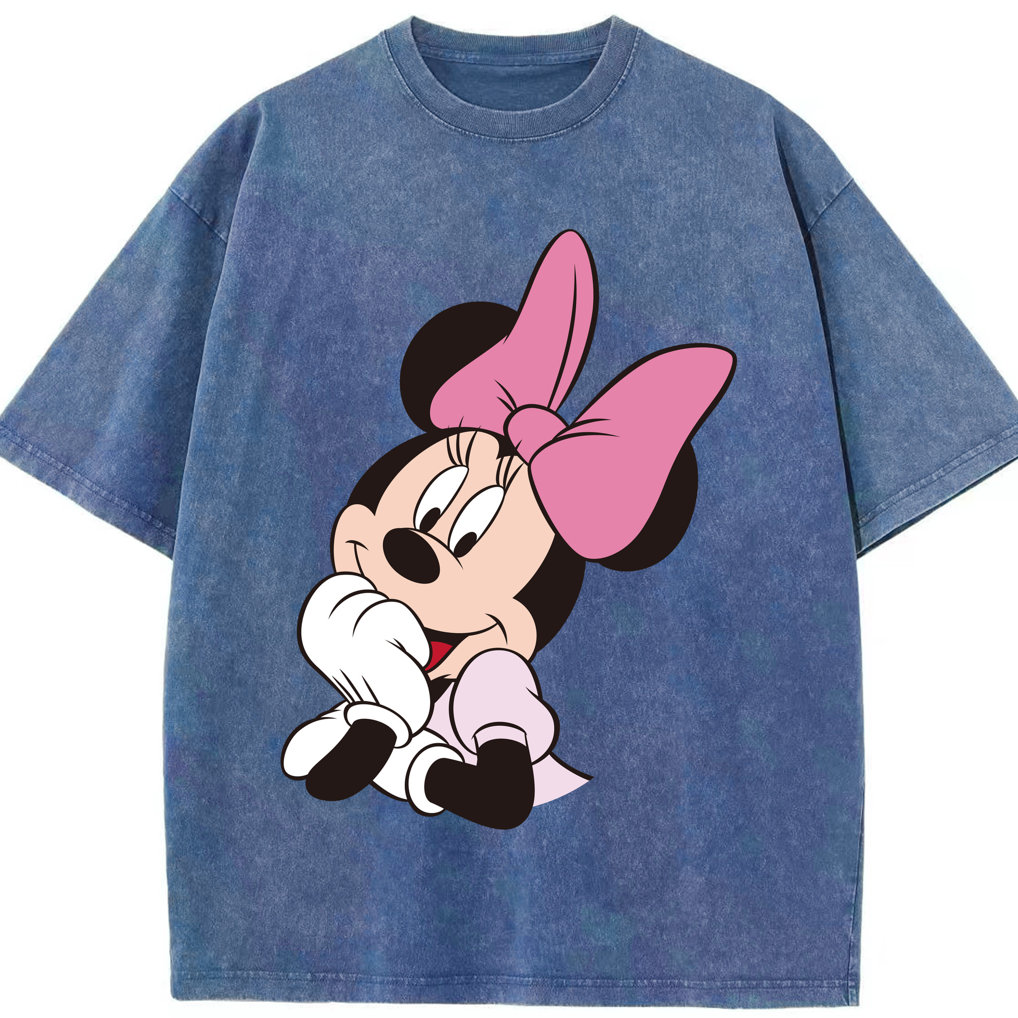 （画像用） ミッキーマウス Mickey Mouse 綿100% ヴィンテージ風 半袖Tシャツ（フロントプリント）