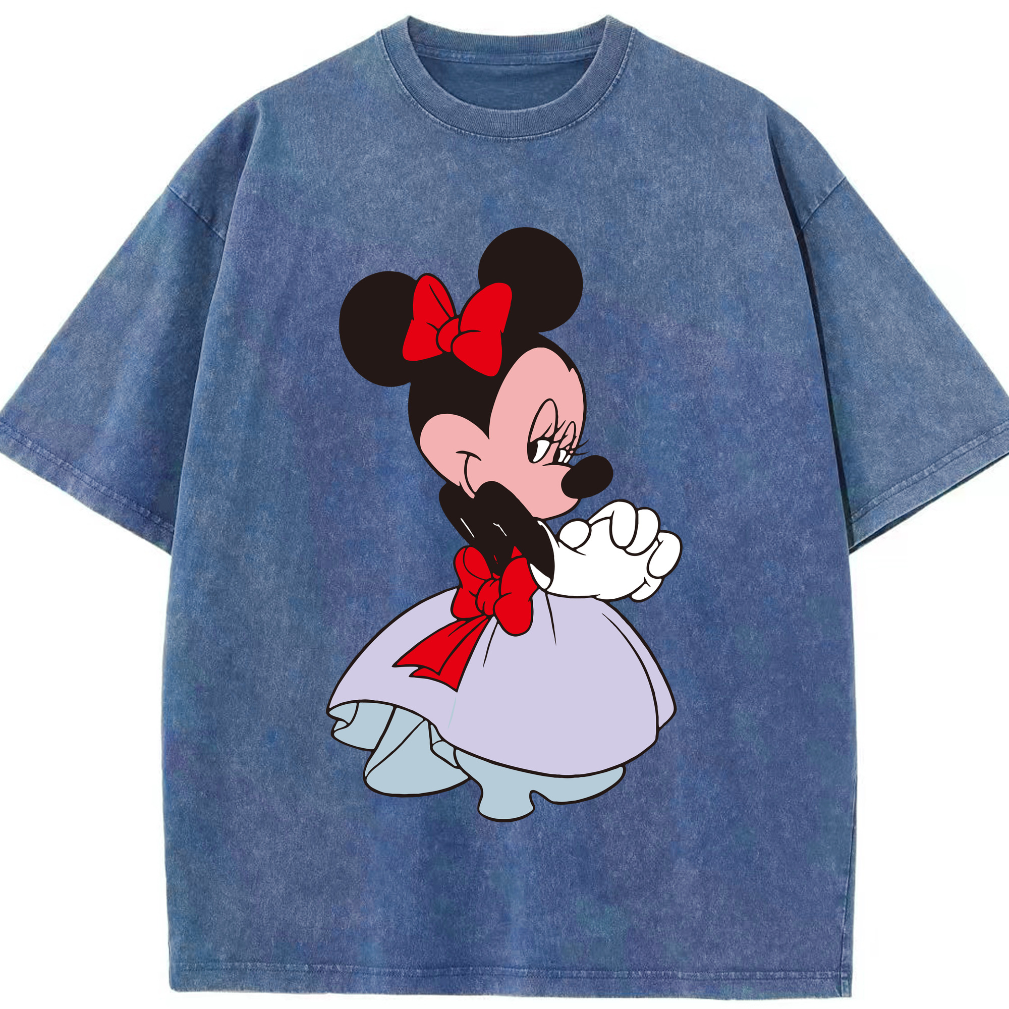 （画像用） ミッキーマウス Mickey Mouse 綿100% ヴィンテージ風 半袖Tシャツ（フロントプリント）