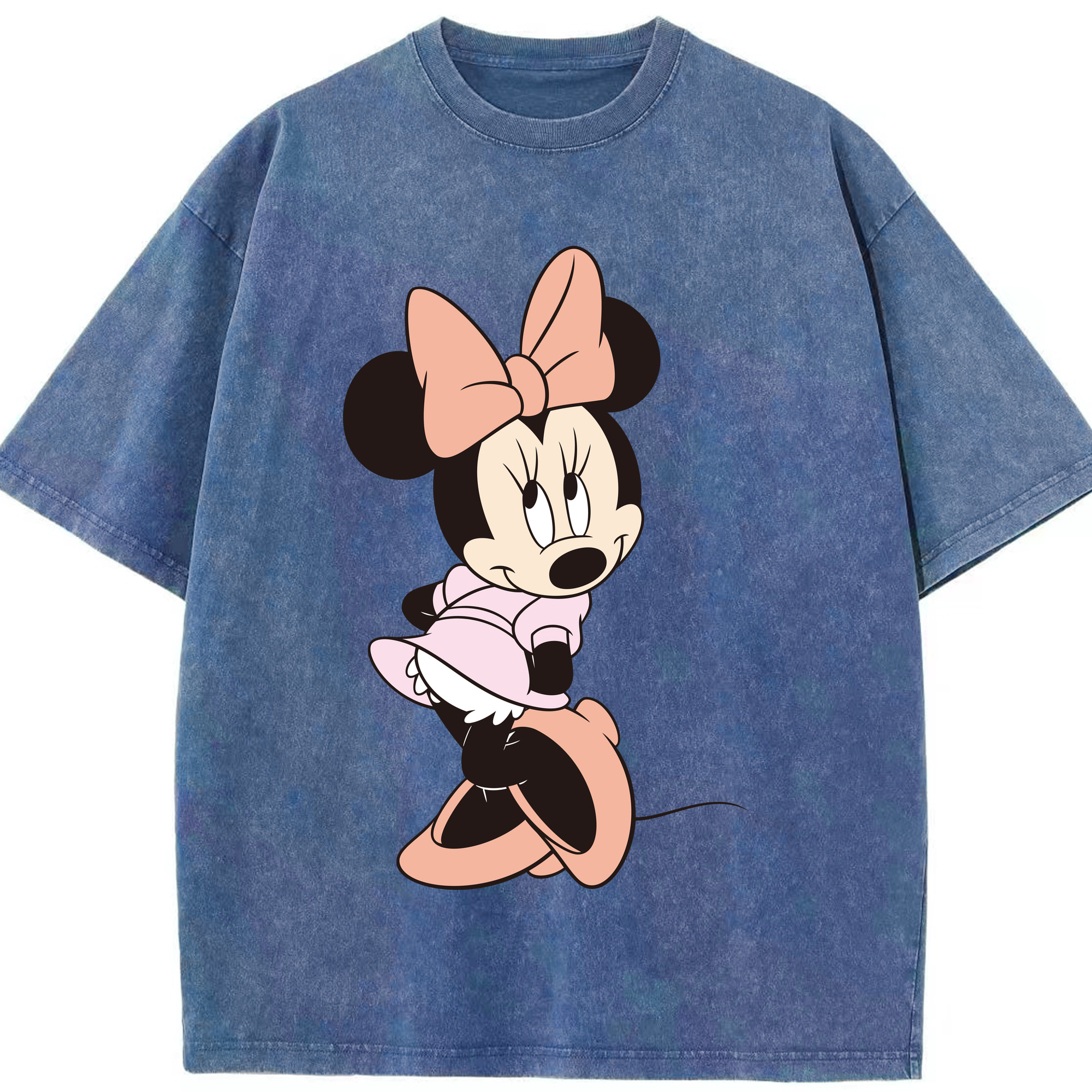 （画像用） ミッキーマウス Mickey Mouse 綿100% ヴィンテージ風 半袖Tシャツ（フロントプリント）