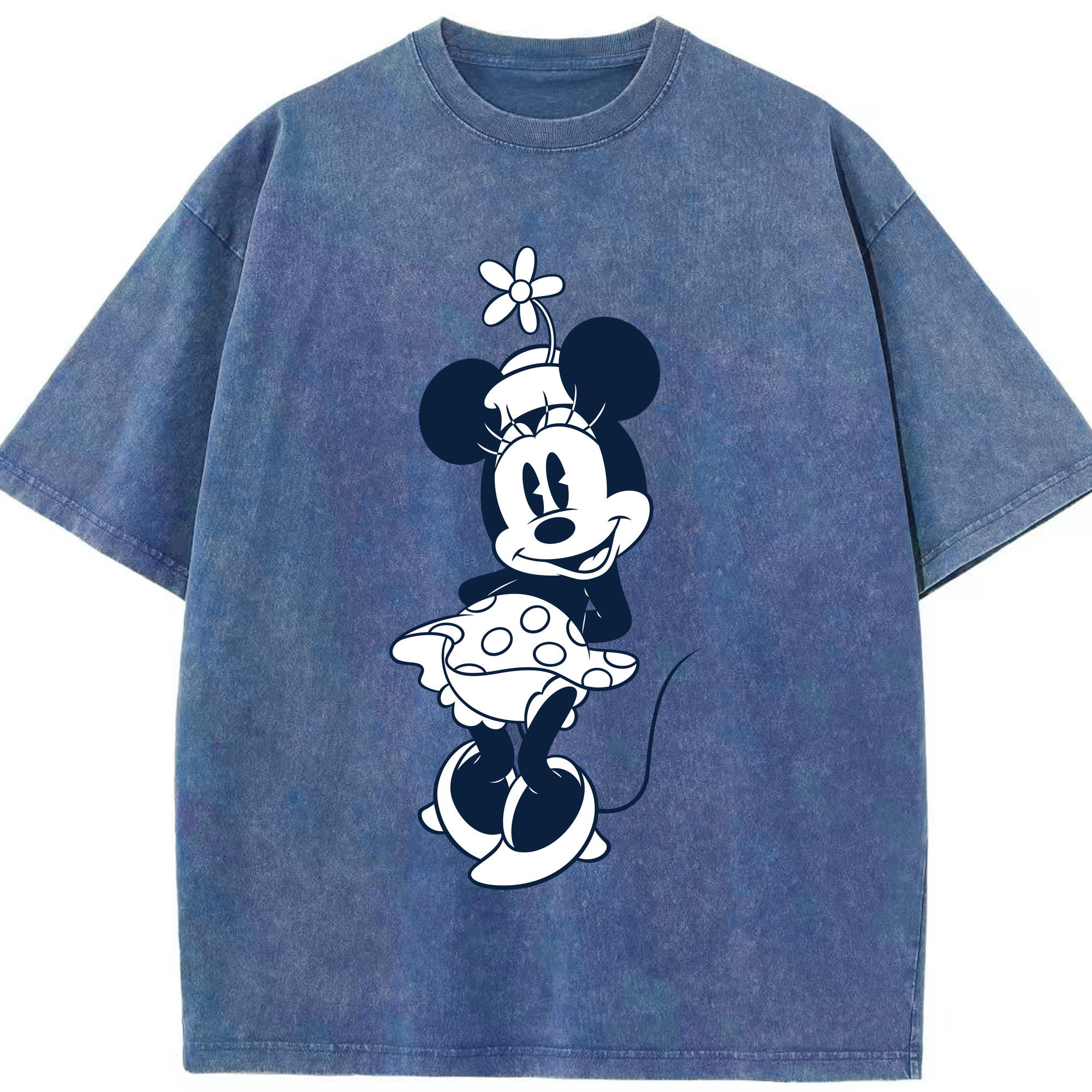 （画像用） ミッキーマウス Mickey Mouse 綿100% ヴィンテージ風 半袖Tシャツ（フロントプリント）