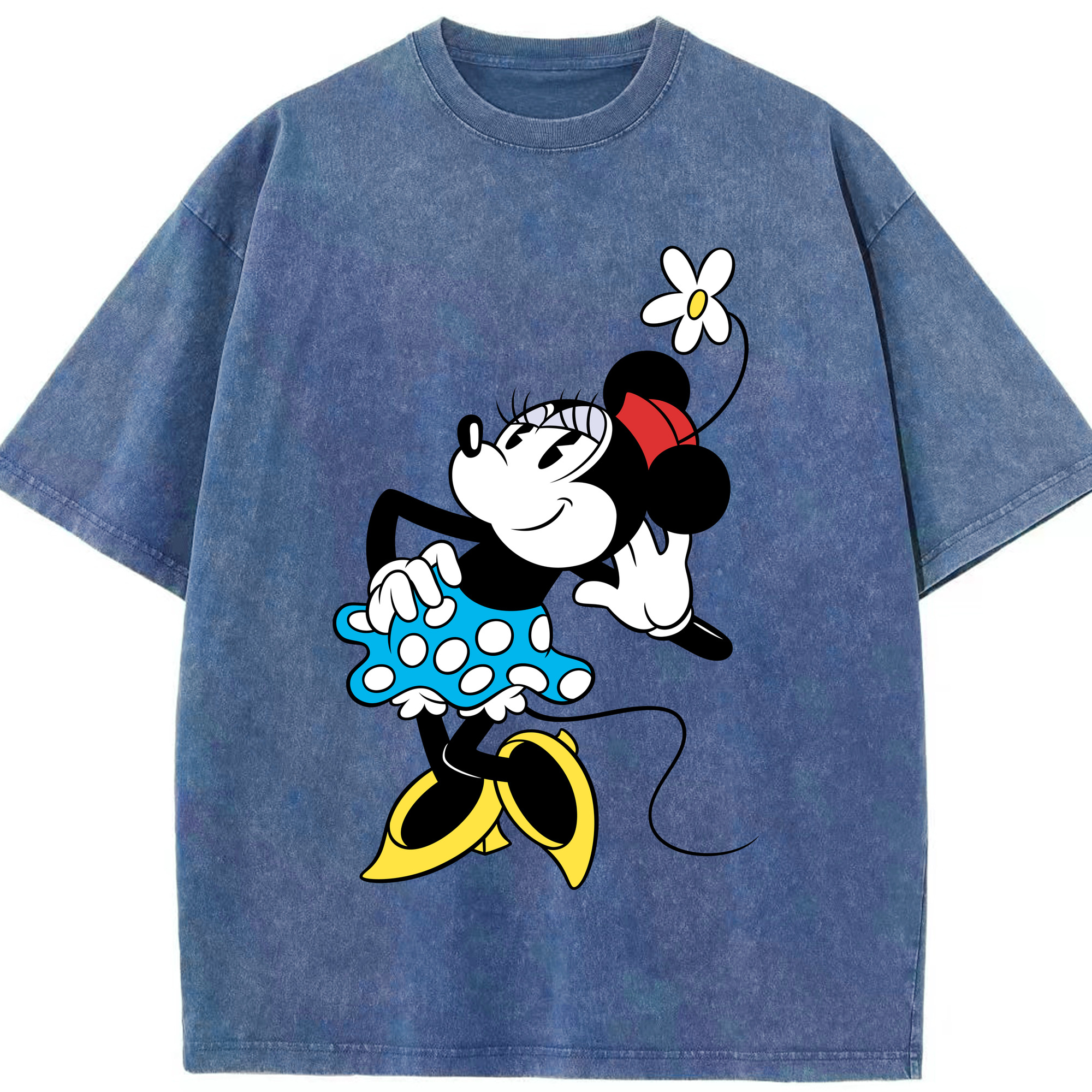 （画像用） ミッキーマウス Mickey Mouse 綿100% ヴィンテージ風 半袖Tシャツ（フロントプリント）