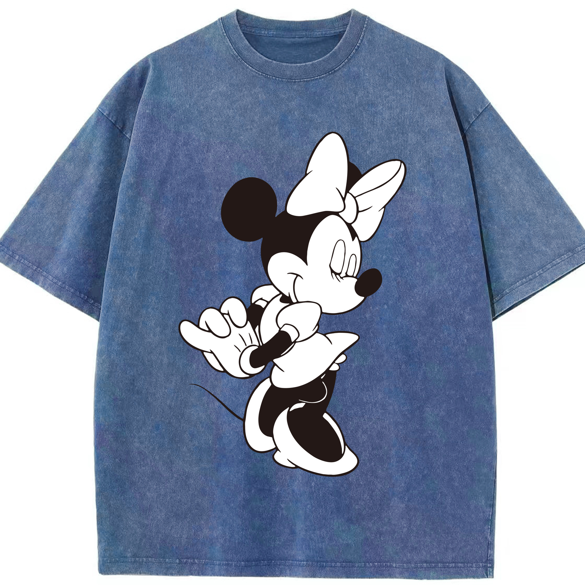（画像用） ミッキーマウス Mickey Mouse 綿100% ヴィンテージ風 半袖Tシャツ（フロントプリント）