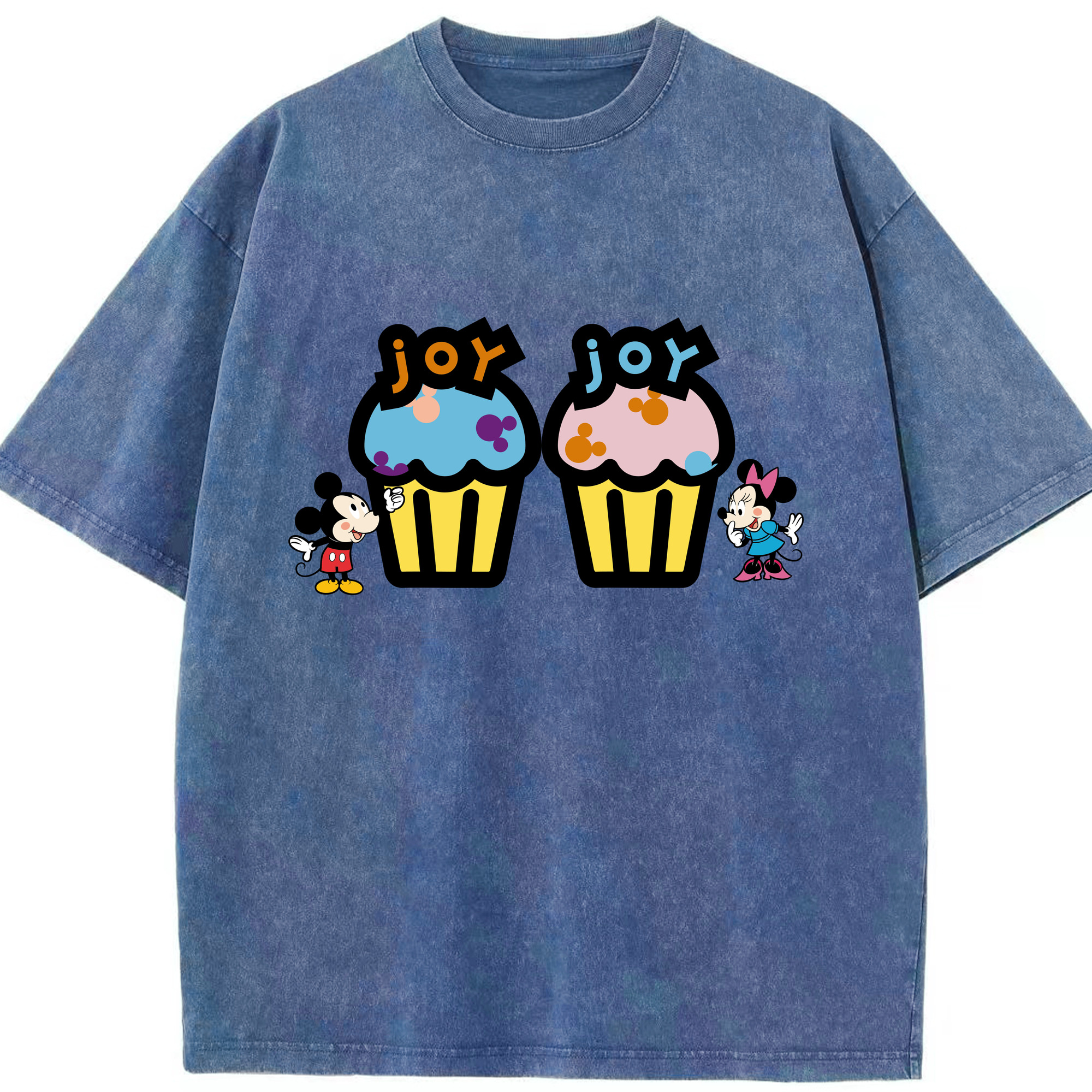 （画像用） ミッキーマウス Mickey Mouse 綿100% ヴィンテージ風 半袖Tシャツ（フロントプリント）