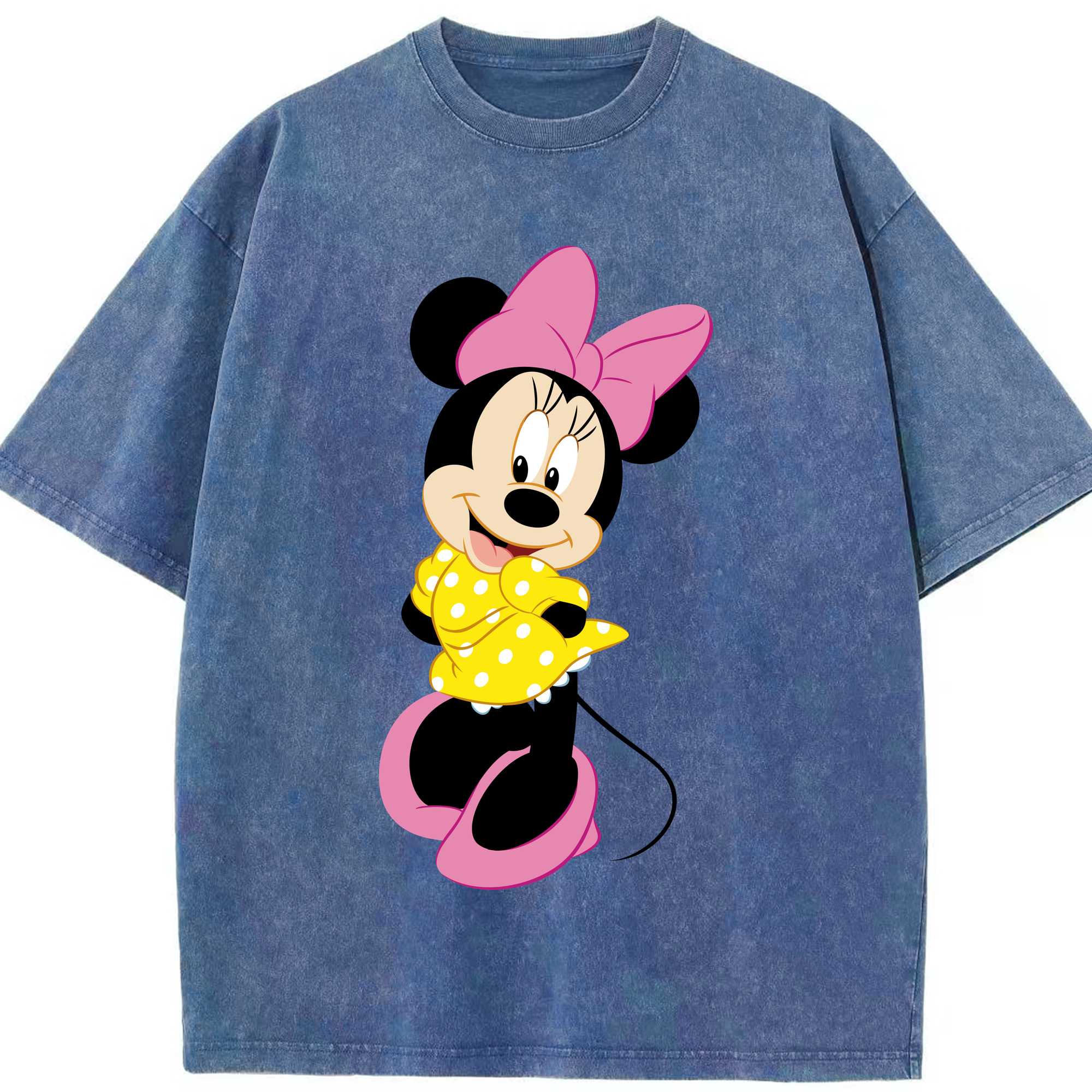 （画像用） ミッキーマウス Mickey Mouse 綿100% ヴィンテージ風 半袖Tシャツ（フロントプリント）