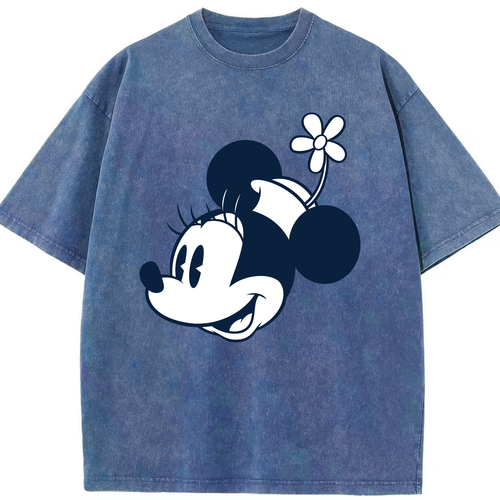 （画像用） ミッキーマウス Mickey Mouse 綿100% ヴィンテージ風 半袖Tシャツ（フロントプリント）