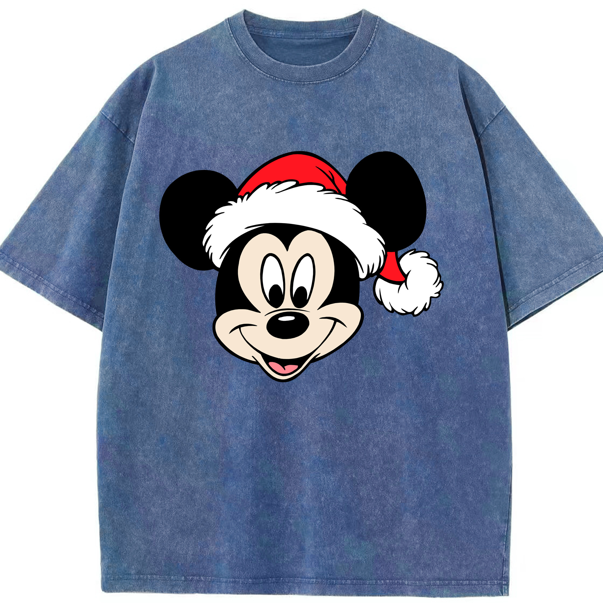 （画像用） ミッキーマウス Mickey Mouse 綿100% ヴィンテージ風 半袖Tシャツ（フロントプリント）