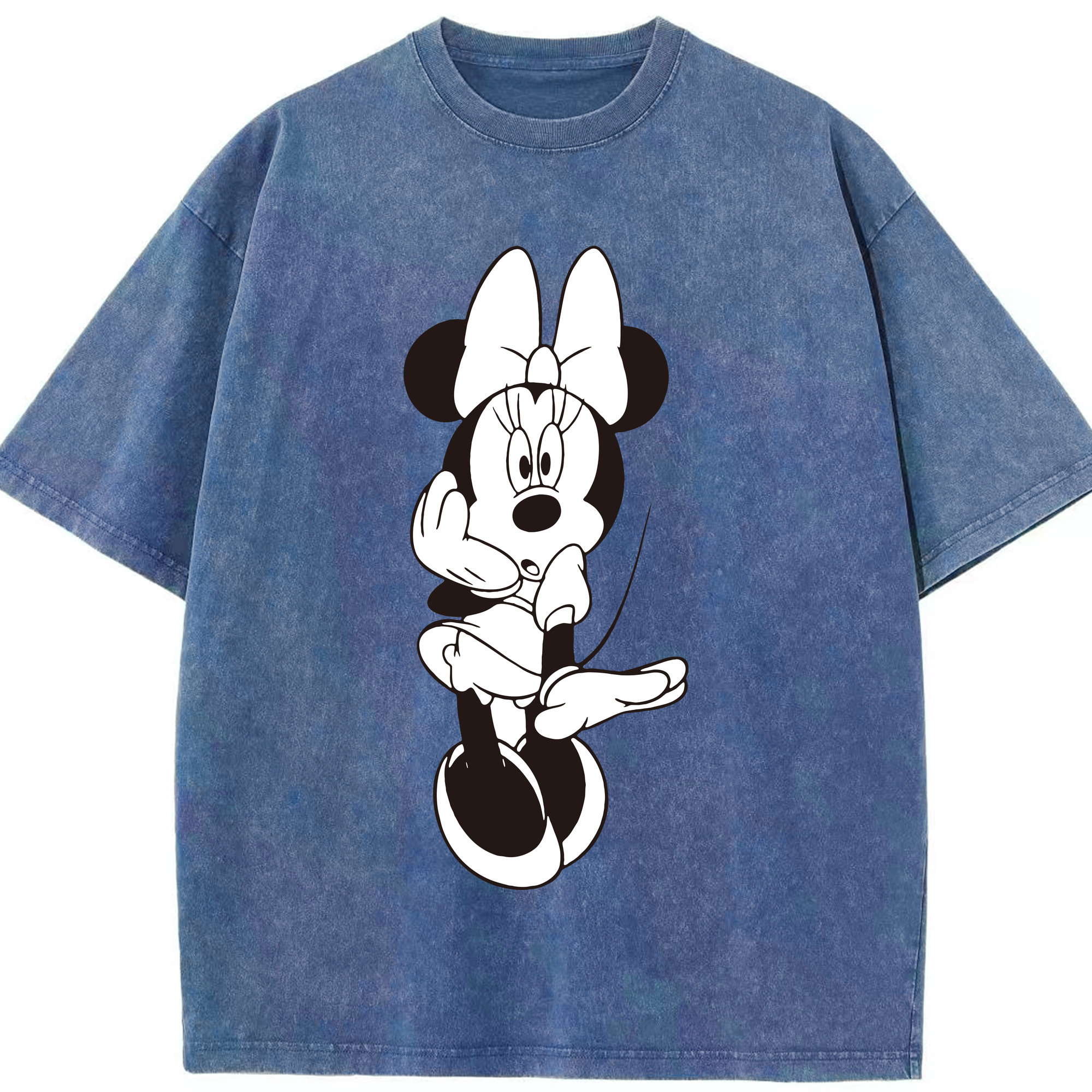 （画像用） ミッキーマウス Mickey Mouse 綿100% ヴィンテージ風 半袖Tシャツ（フロントプリント）