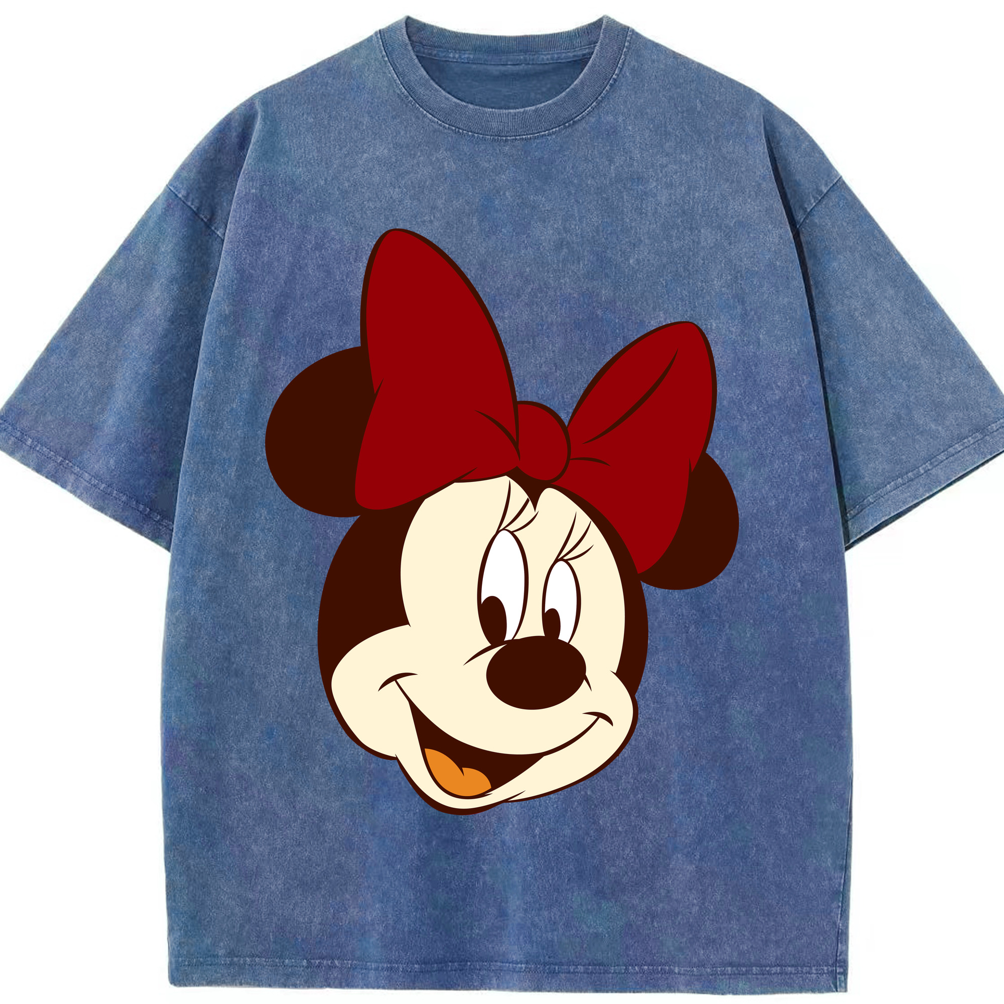 （画像用） ミッキーマウス Mickey Mouse 綿100% ヴィンテージ風 半袖Tシャツ（フロントプリント）