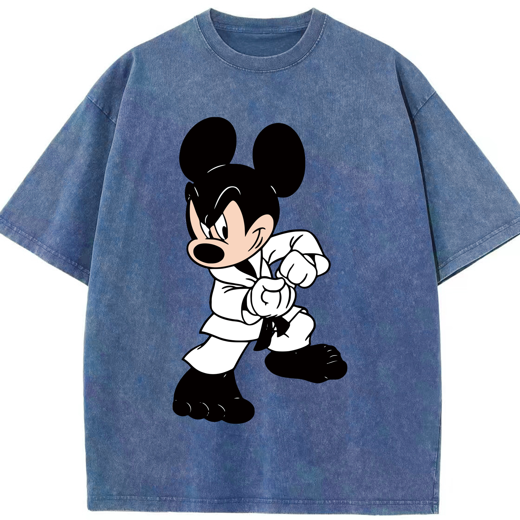 （画像用） ミッキーマウス Mickey Mouse 綿100% ヴィンテージ風 半袖Tシャツ（フロントプリント）