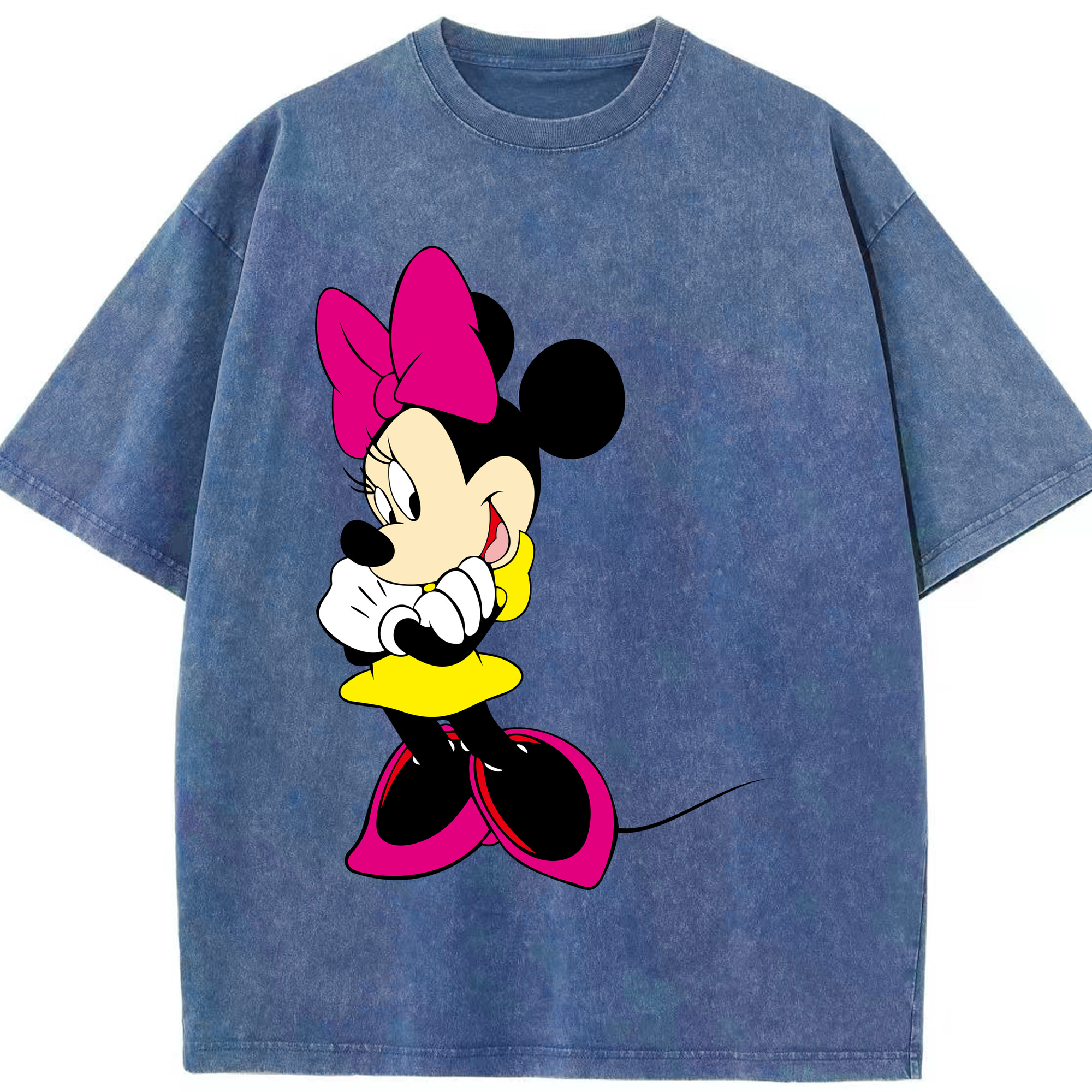 （画像用） ミッキーマウス Mickey Mouse 綿100% ヴィンテージ風 半袖Tシャツ（フロントプリント）