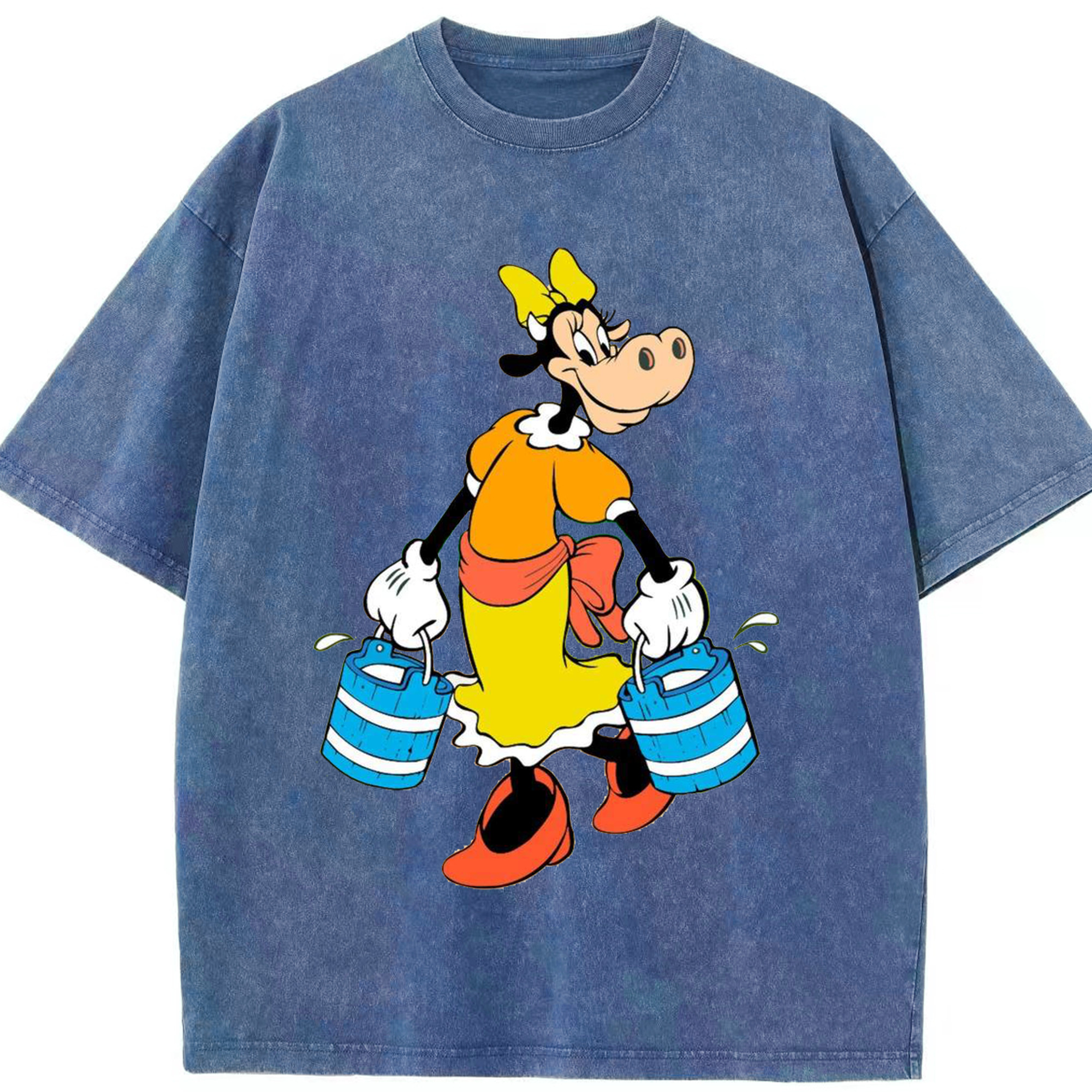 （画像用） ミッキーマウス Mickey Mouse 綿100% ヴィンテージ風 半袖Tシャツ（フロントプリント）