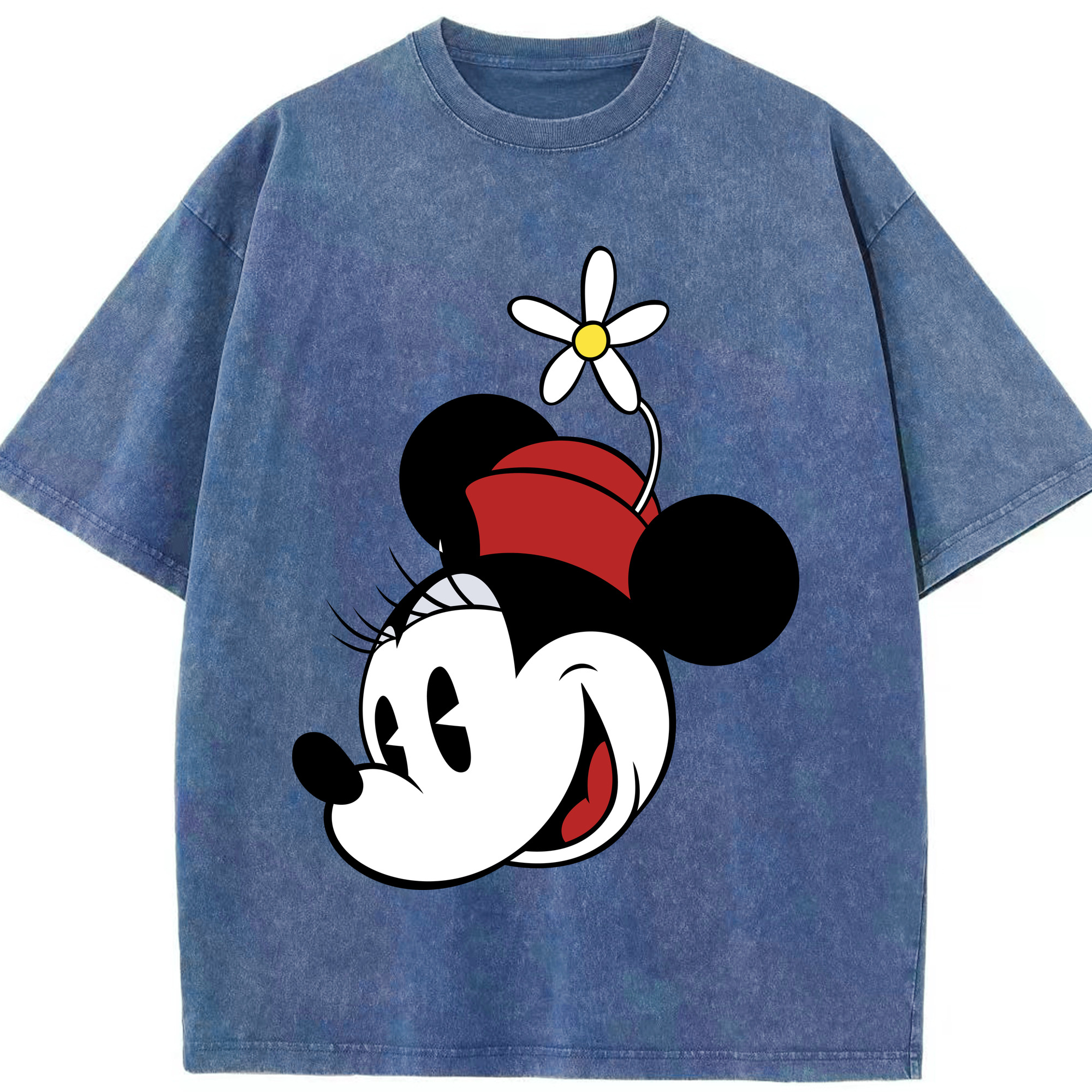 （画像用） ミッキーマウス Mickey Mouse 綿100% ヴィンテージ風 半袖Tシャツ（フロントプリント）