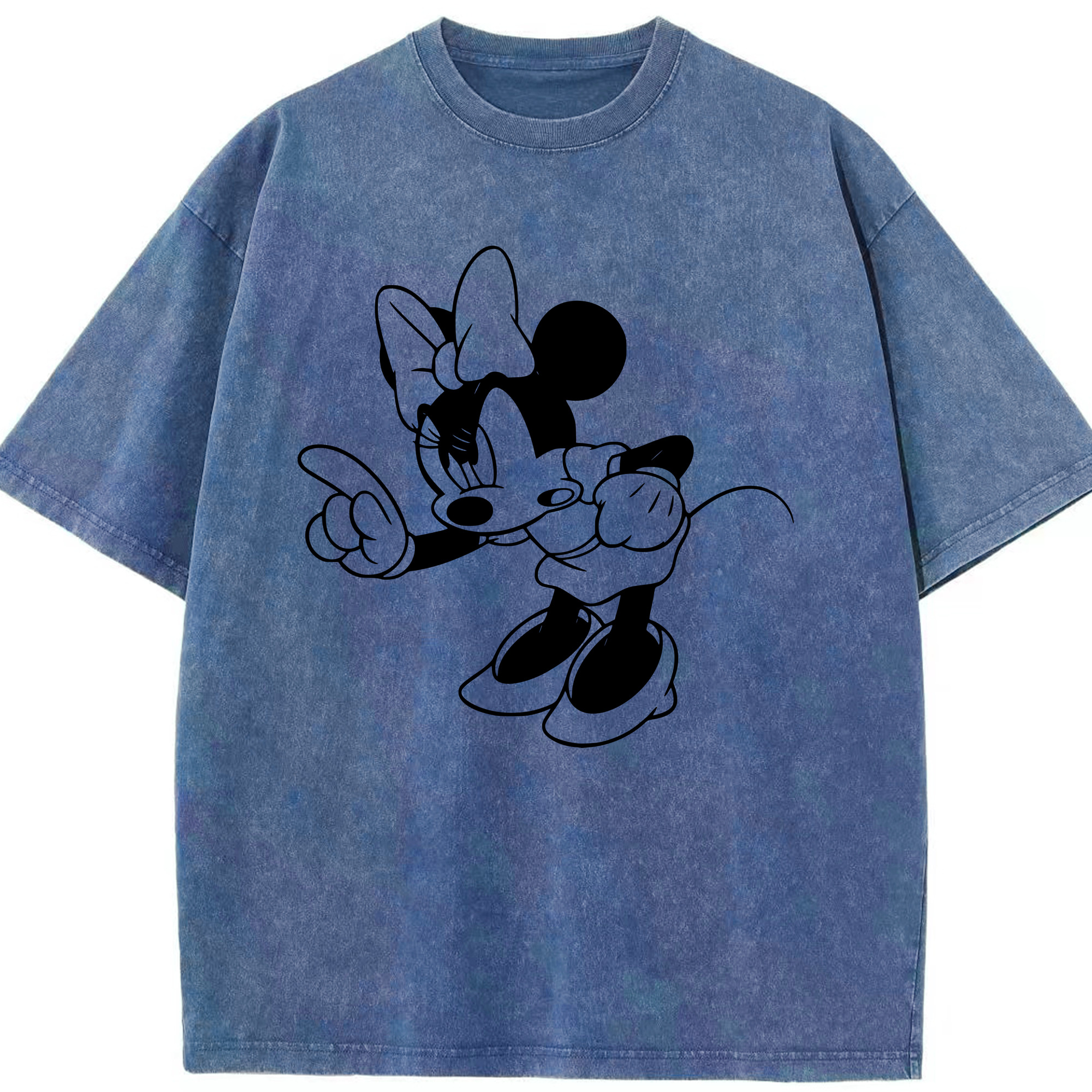 （画像用） ミッキーマウス Mickey Mouse 綿100% ヴィンテージ風 半袖Tシャツ（フロントプリント）