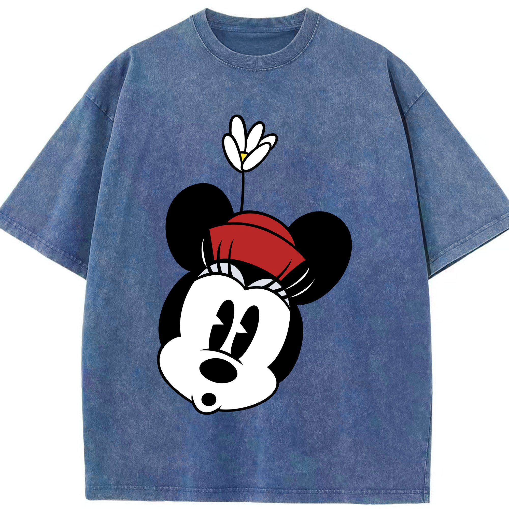 （画像用） ミッキーマウス Mickey Mouse 綿100% ヴィンテージ風 半袖Tシャツ（フロントプリント）