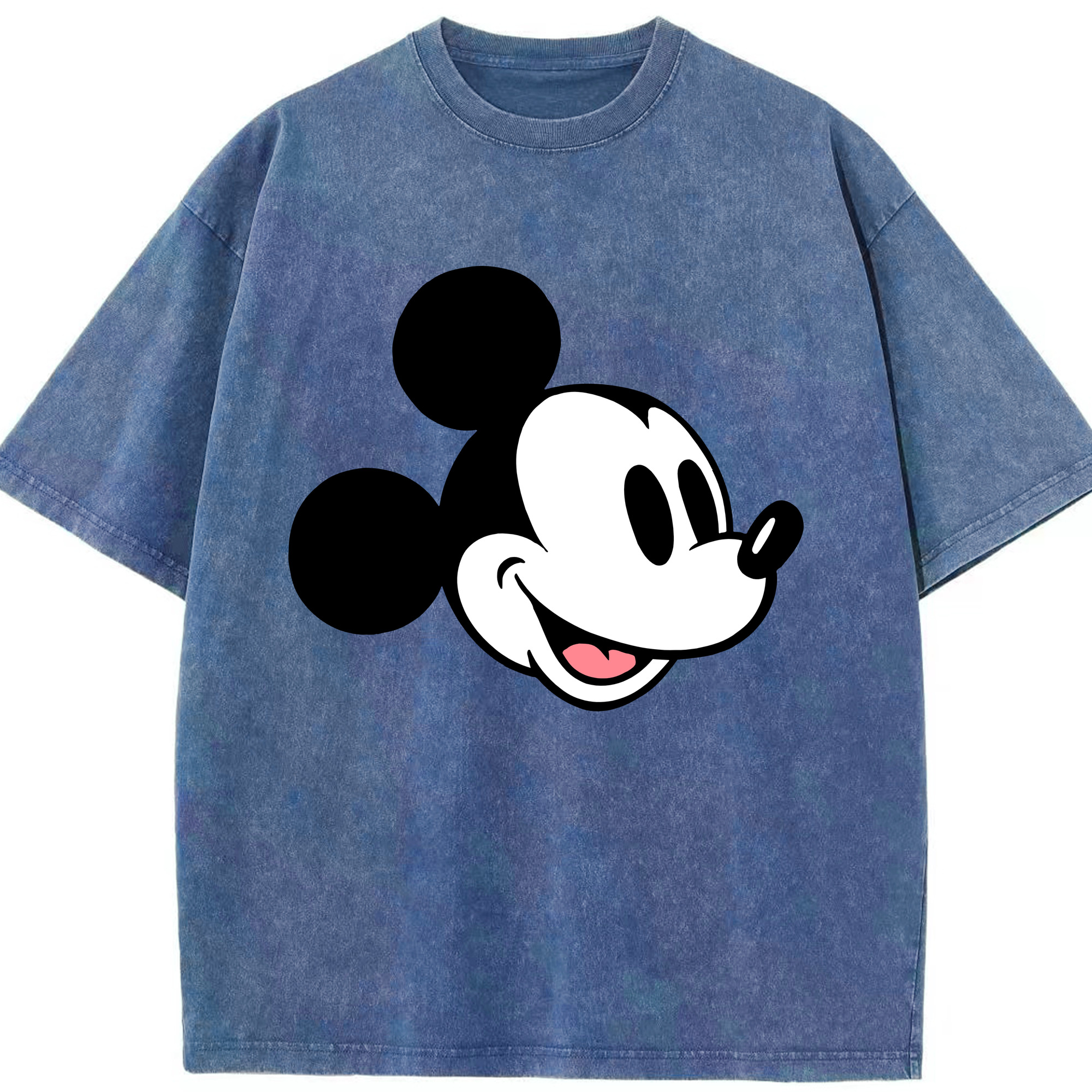 ミッキーマウス Mickey Mouse 綿100% ヴィンテージ風 半袖Tシャツ（フロントプリント）