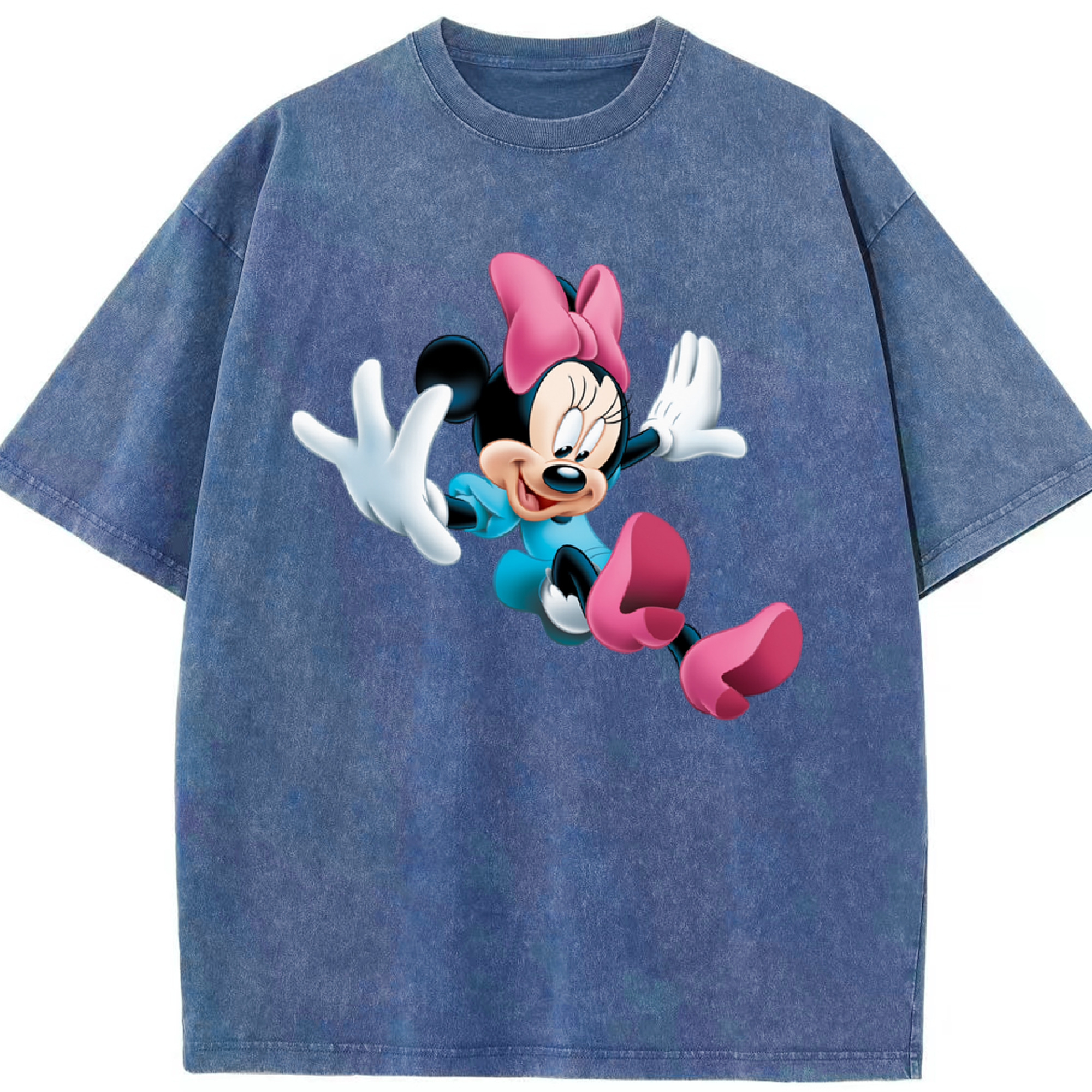 （画像用） ミッキーマウス Mickey Mouse 綿100% ヴィンテージ風 半袖Tシャツ（フロントプリント）