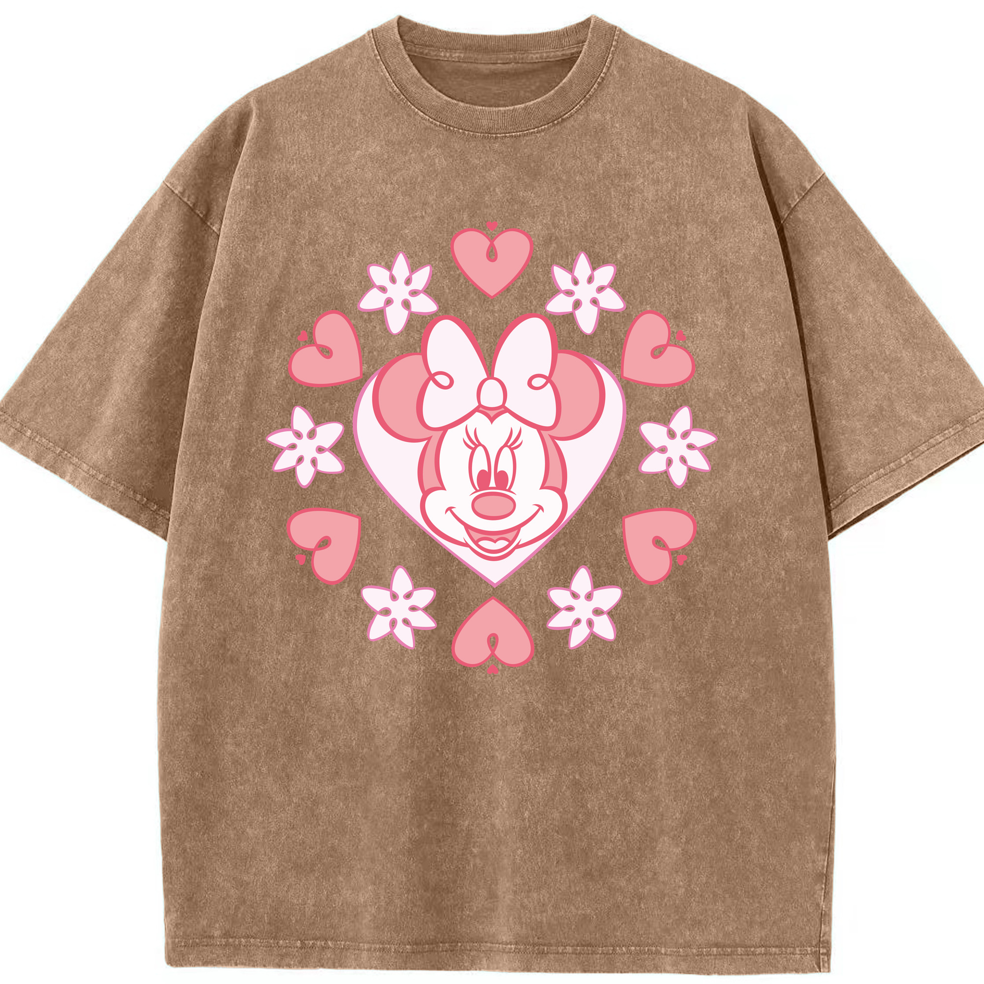 （画像用） ミッキーマウス Mickey Mouse 綿100% ヴィンテージ風 半袖Tシャツ（フロントプリント）