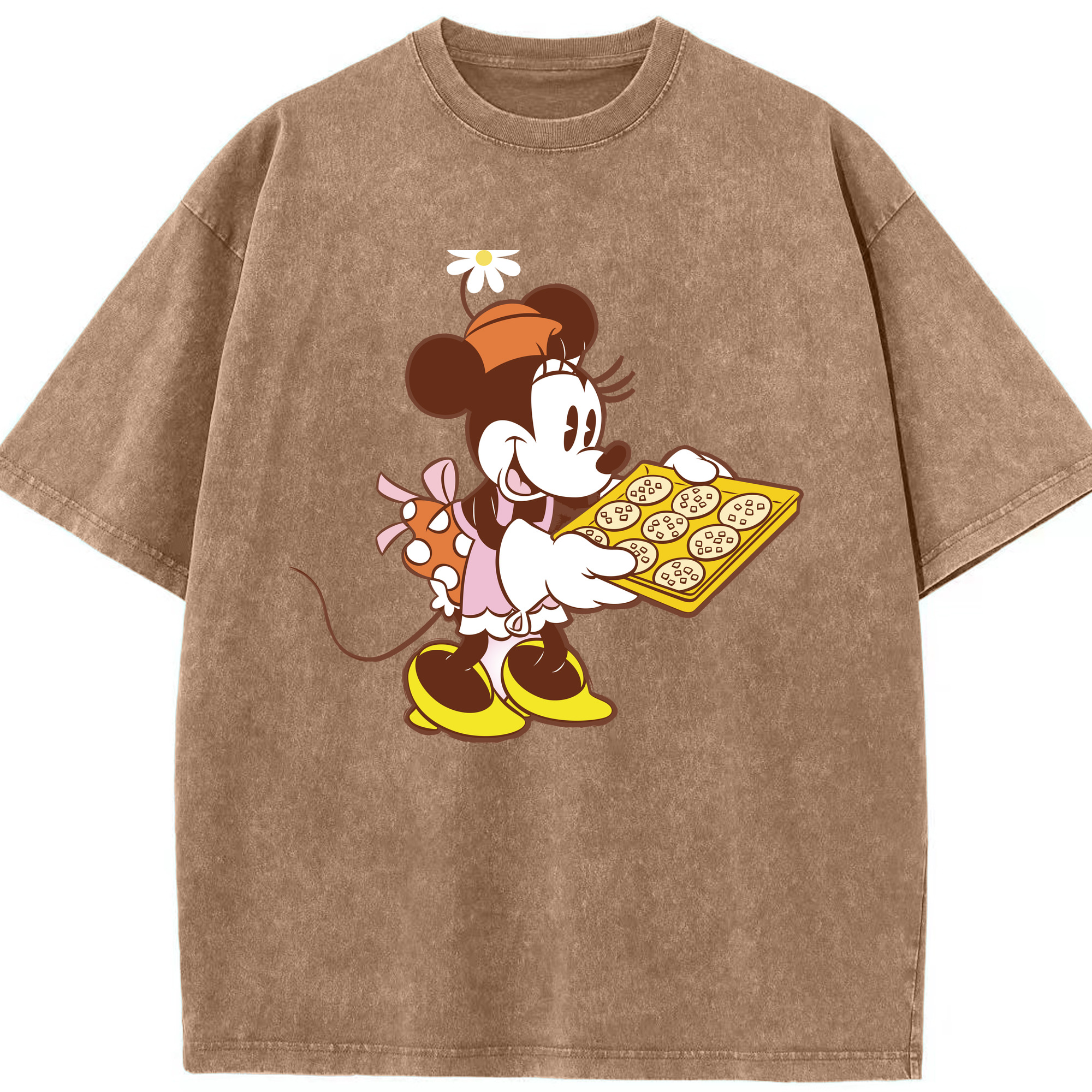 （画像用） ミッキーマウス Mickey Mouse 綿100% ヴィンテージ風 半袖Tシャツ（フロントプリント）